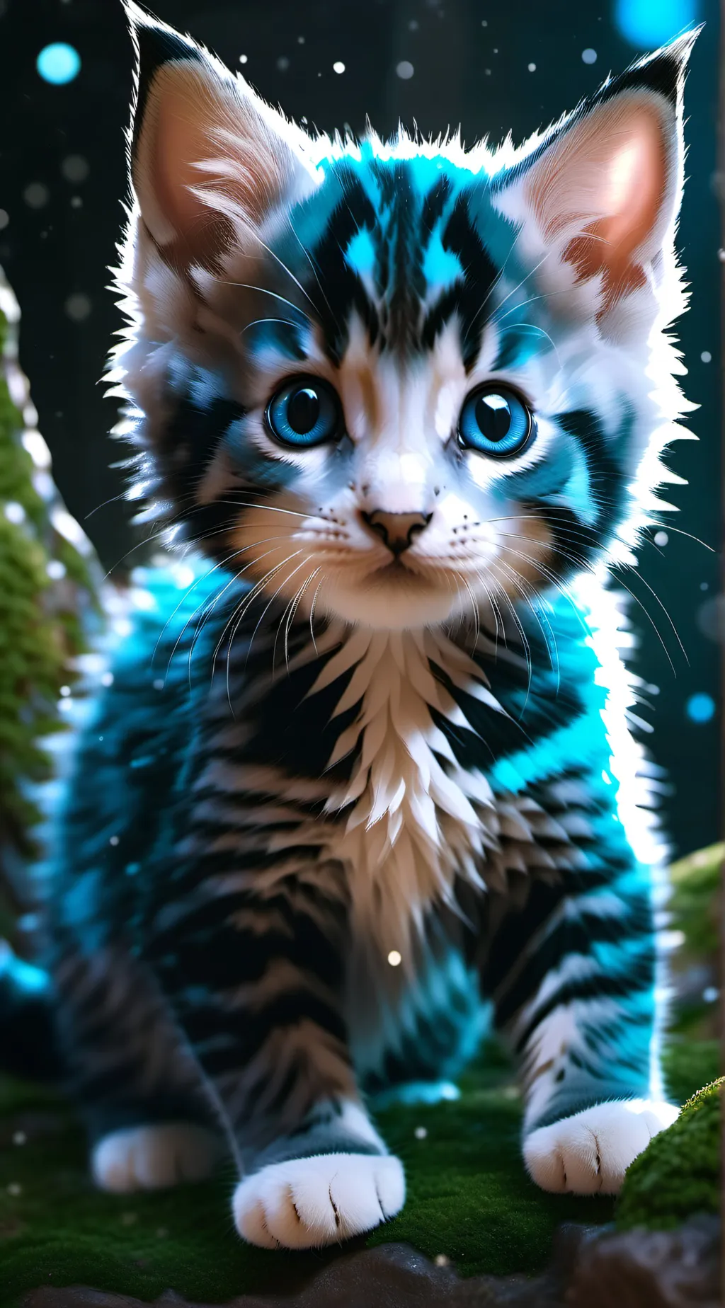 ai character: Grateful cat background