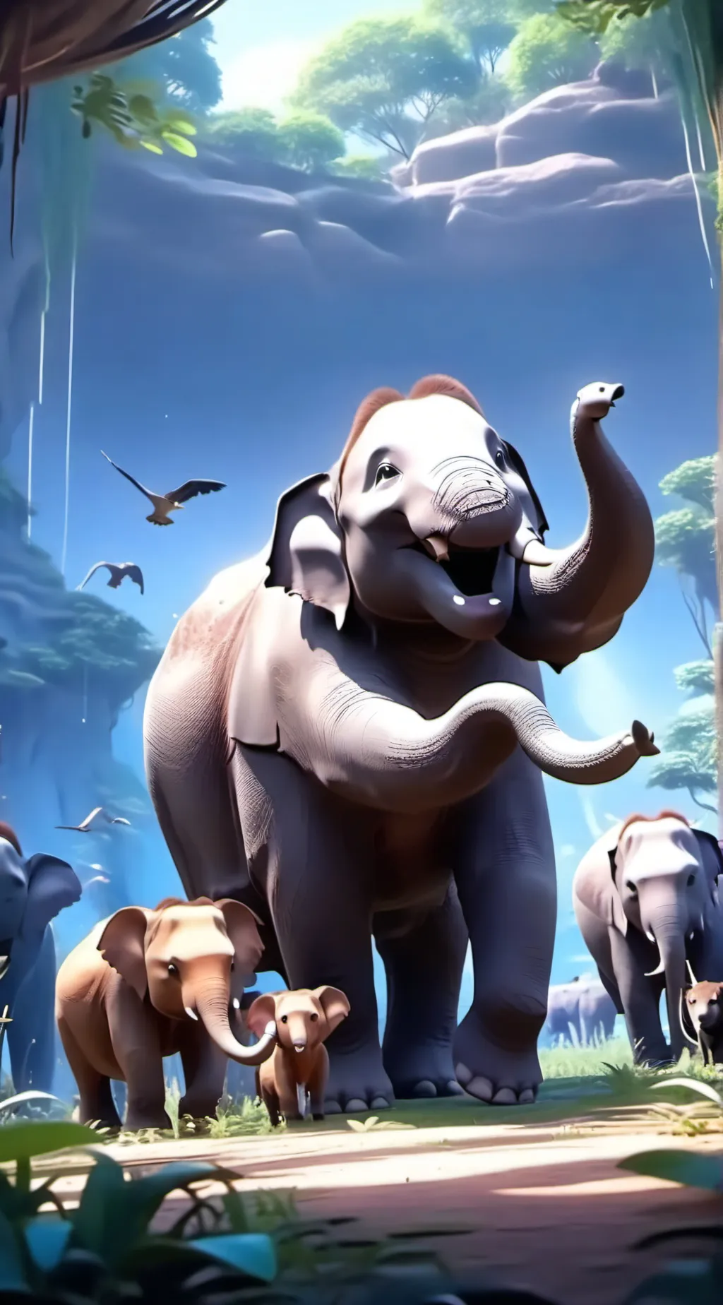 ai character: big speaker  background