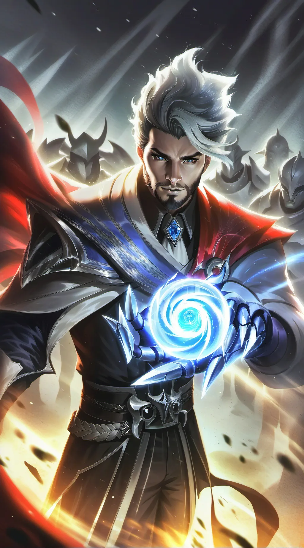 ai character: Focus background