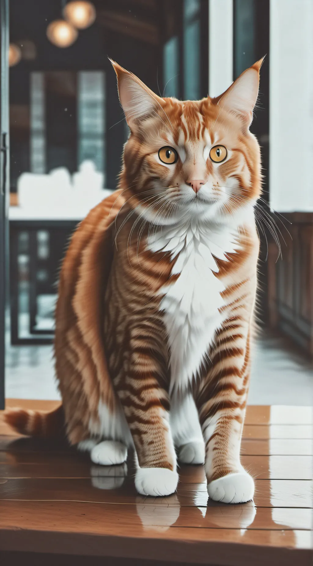 ai character: Mogging Cat background