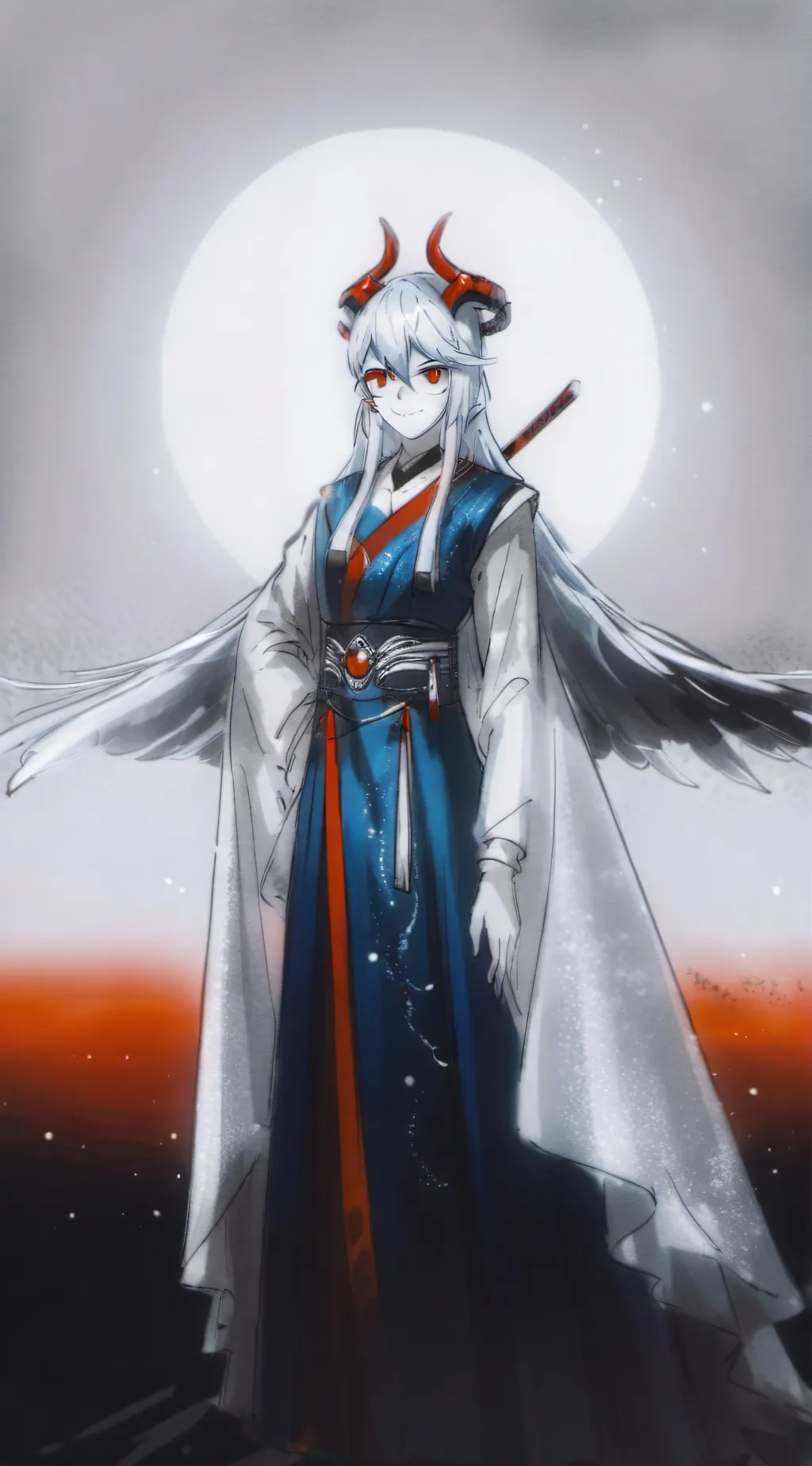 ai character: Lucifer  background