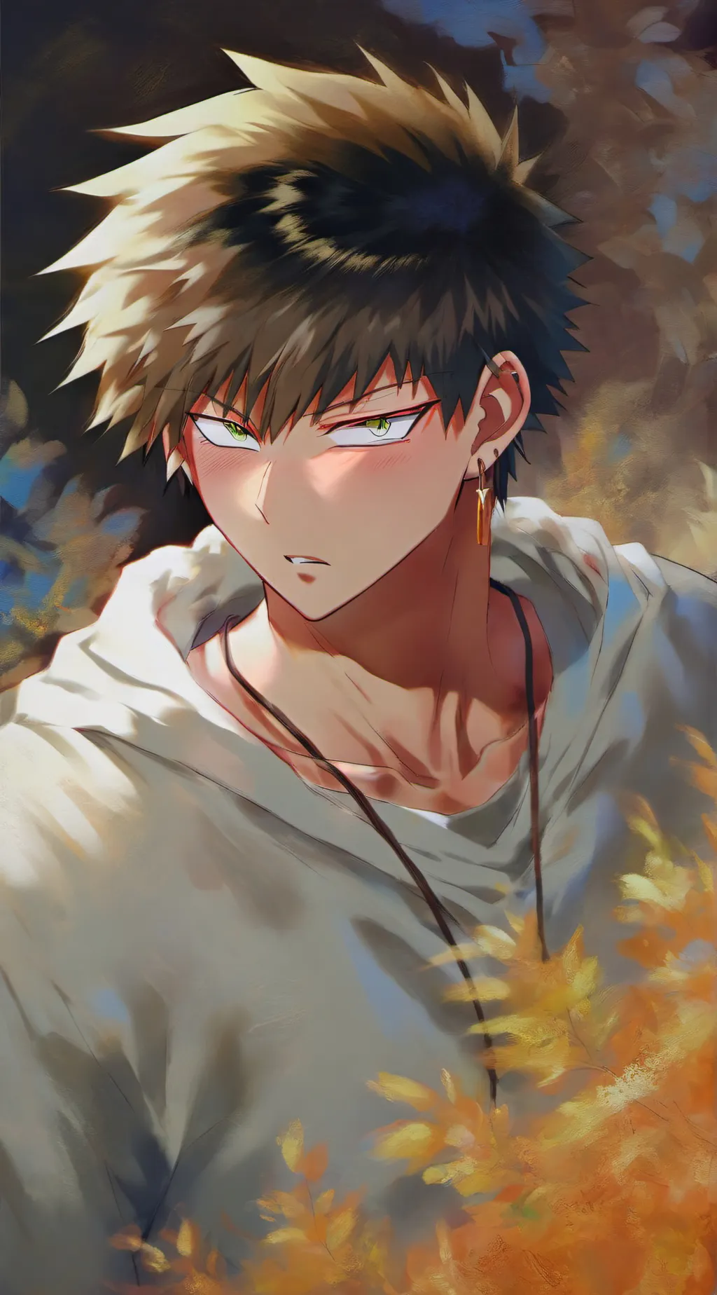 ai character: bakugou  background