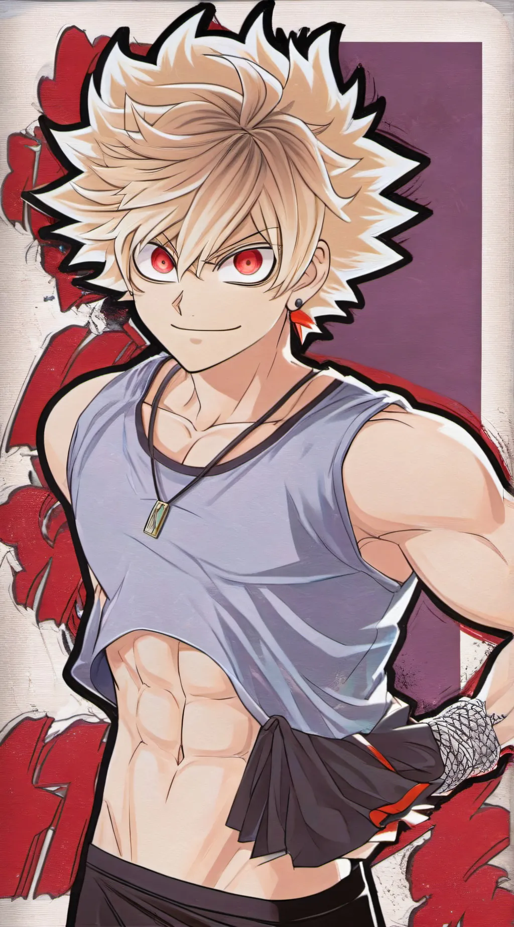 ai character: ♤♡BAKUGO KASUKI♡♤ background