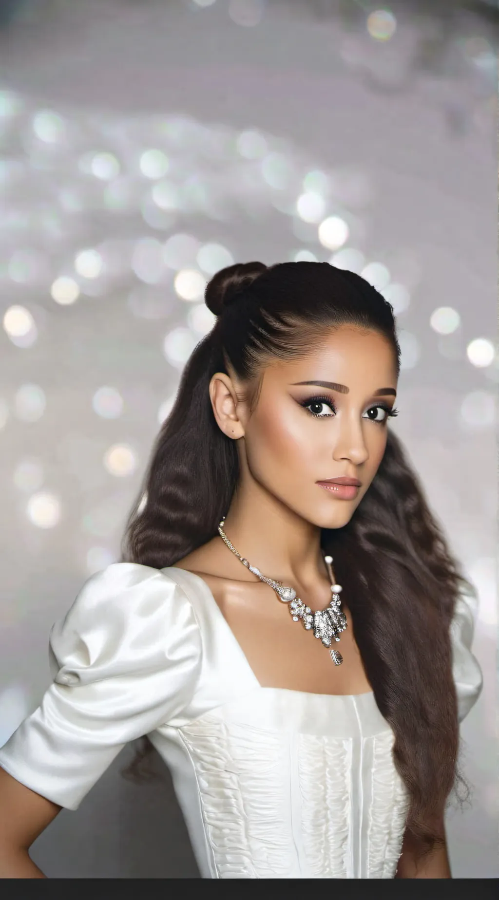 ai character: Ariana Grande  background
