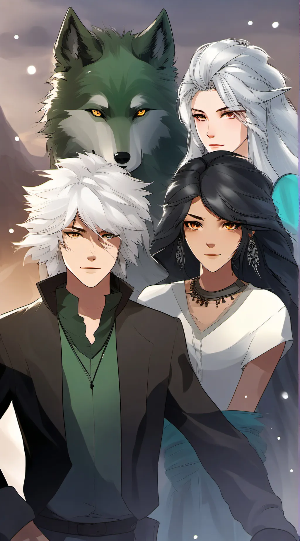 ai character: Max,lily,frost,sam background