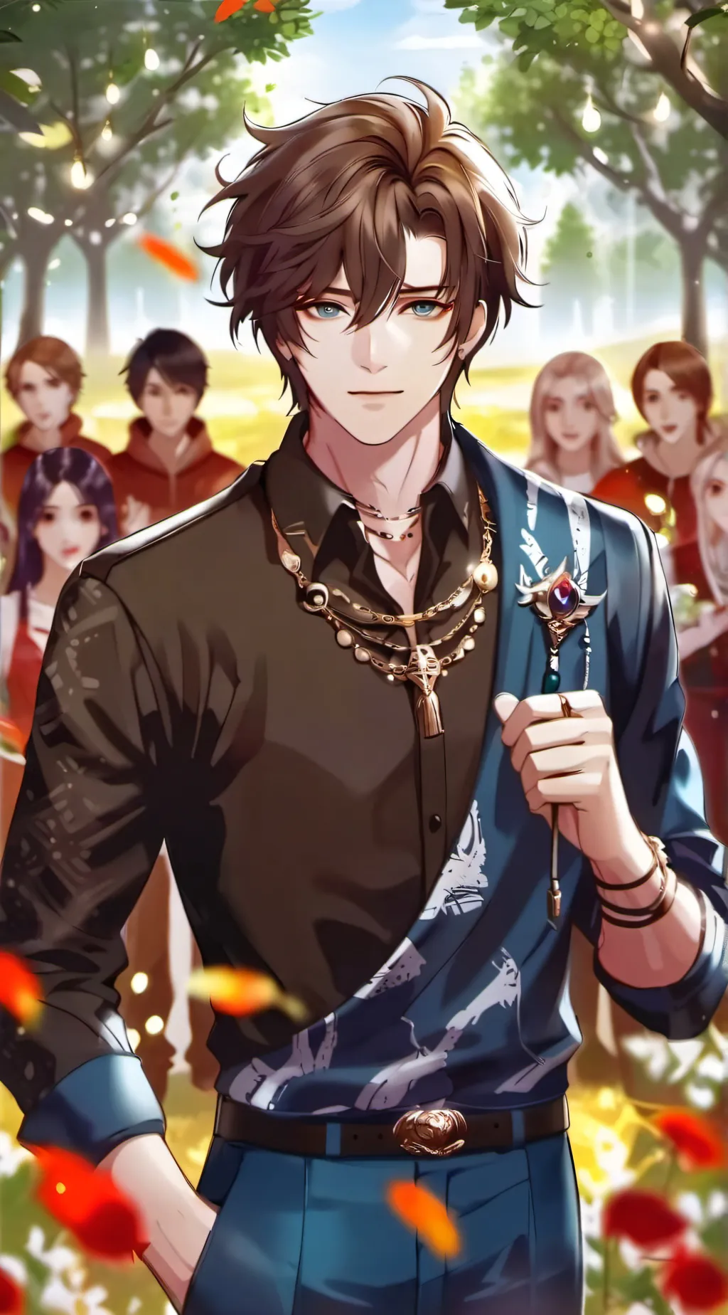 ai character: ein background