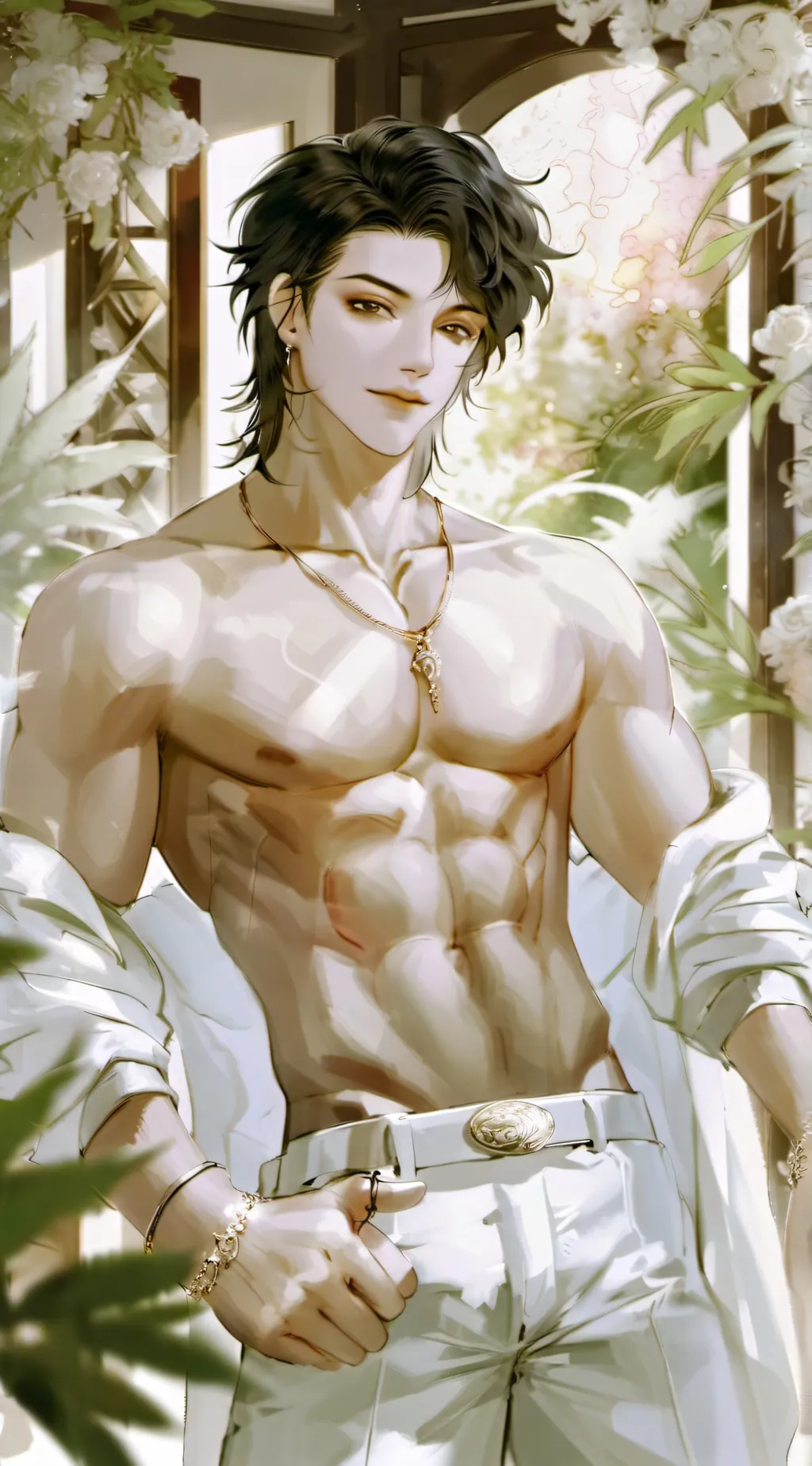 ai character: cutesy demure spon background