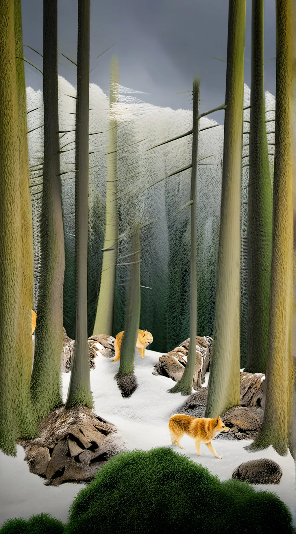 ai character: wolfy background