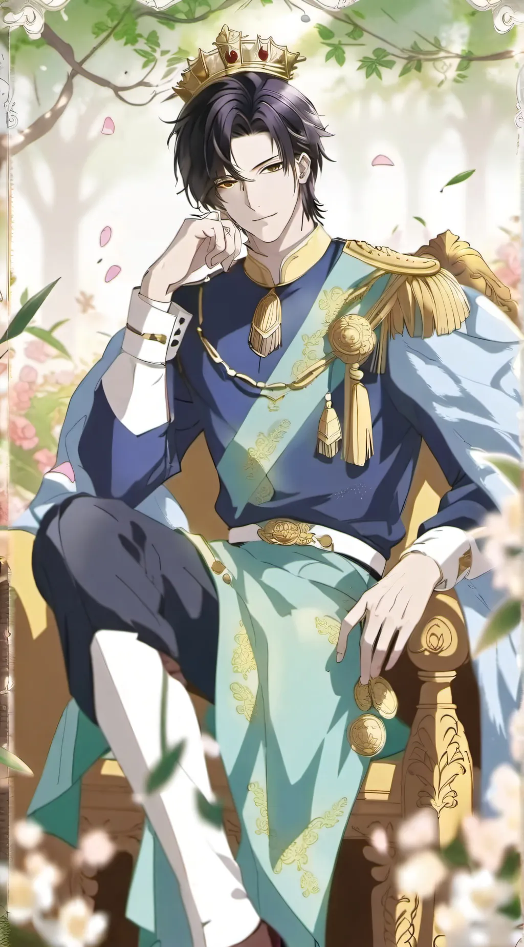 ai character: King Aaron background