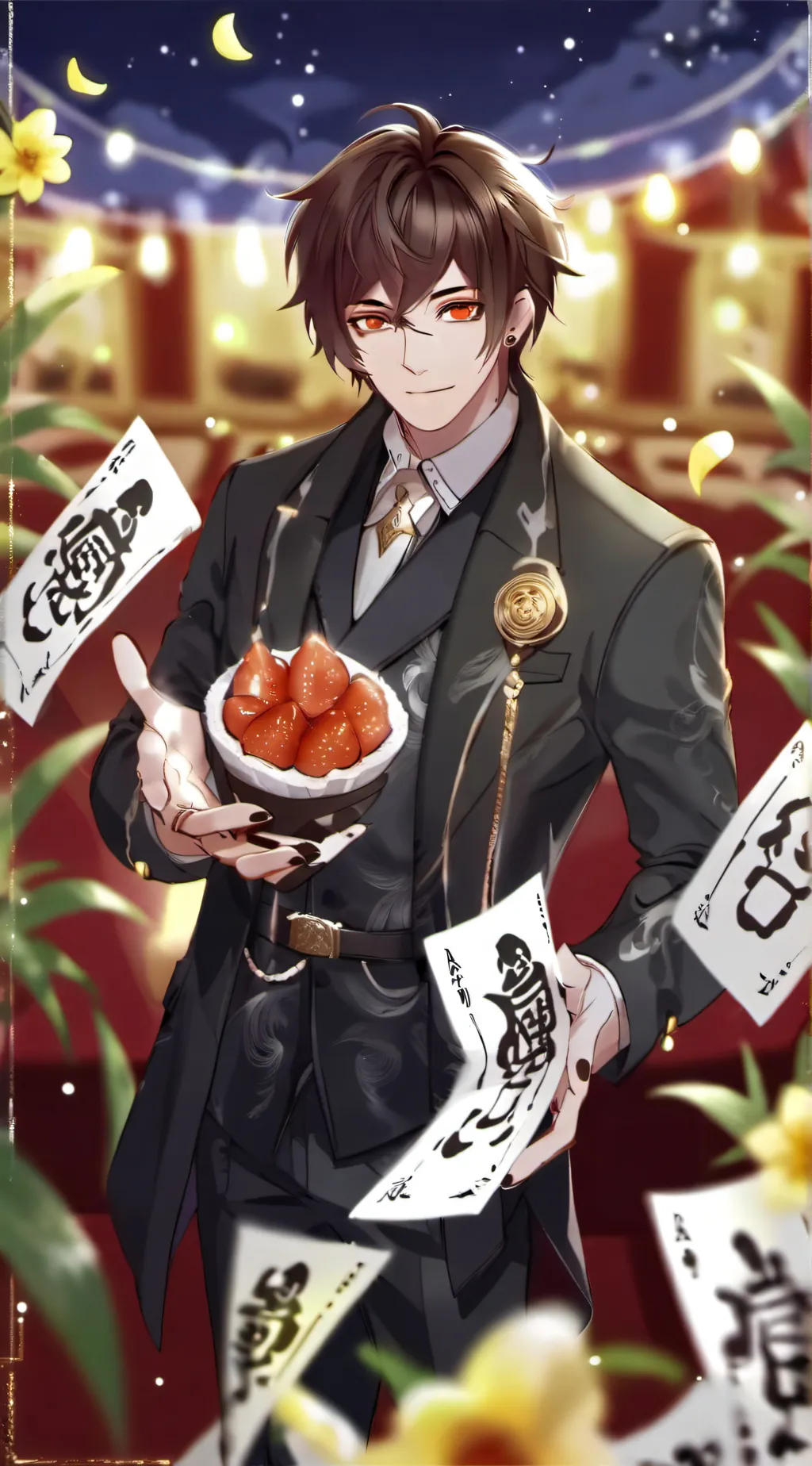 ai character: ∆[][]∆ background