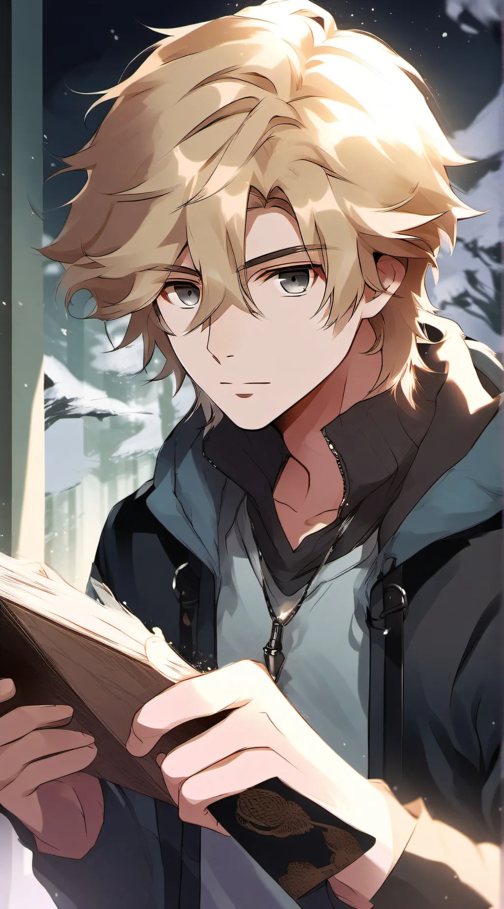 ai character: Ezra  background