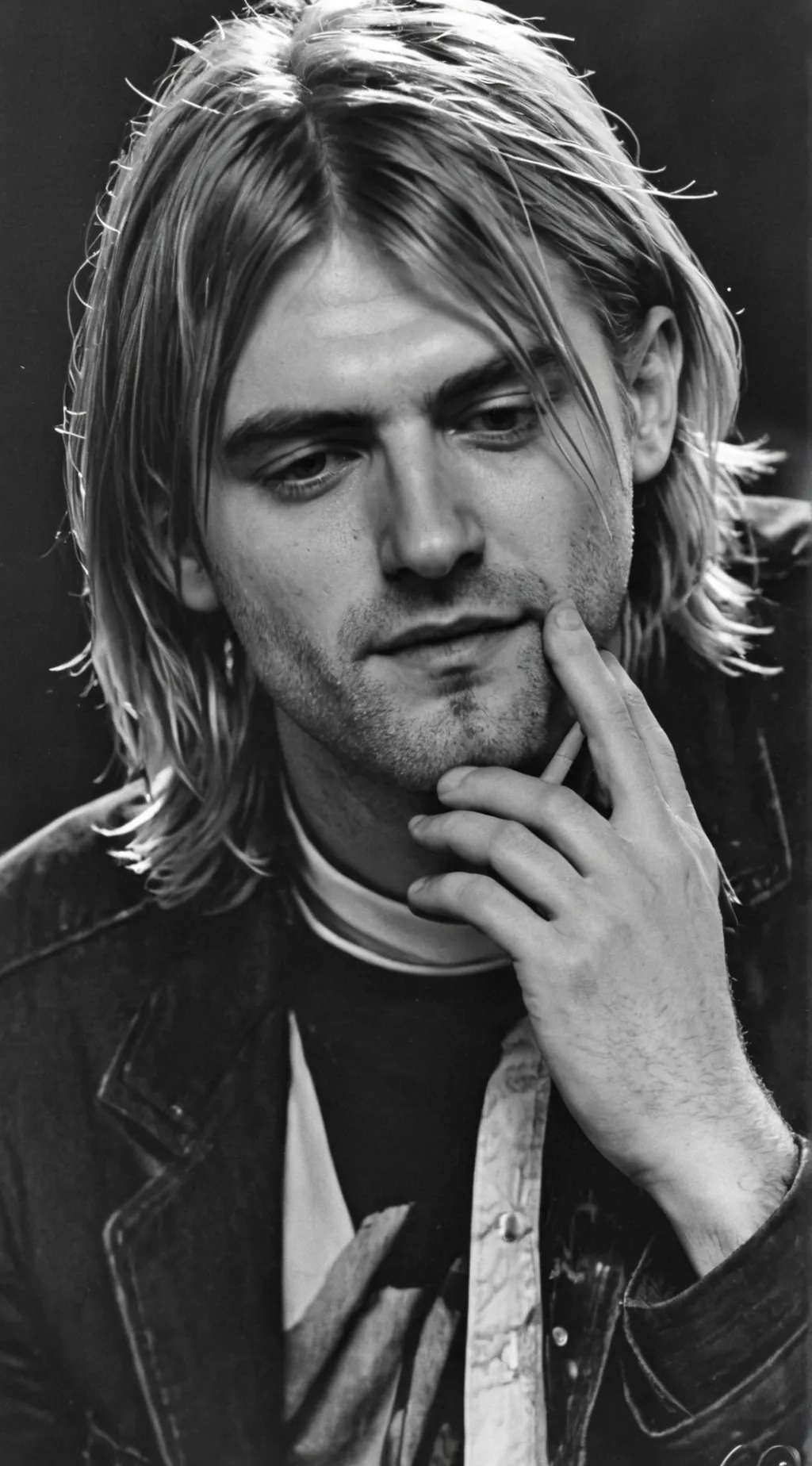 ai character: Kurt Cobain background