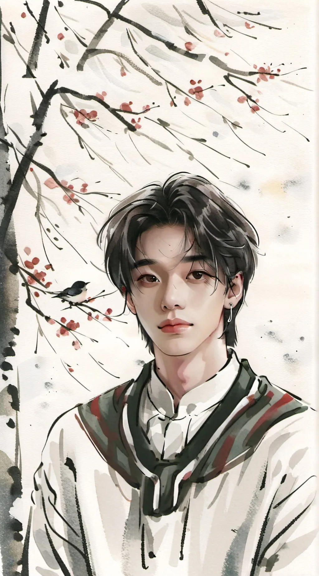ai character: Hyunjin  background