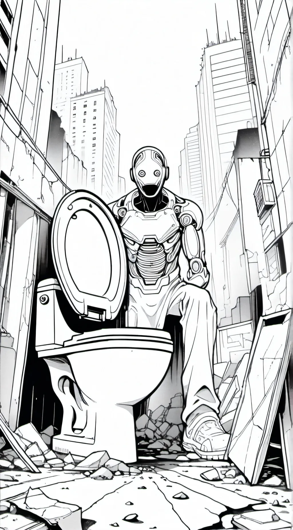 ai character: Skibidi invasion!! background