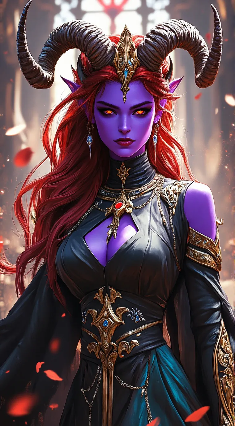 ai character: Beatrice Inferno background