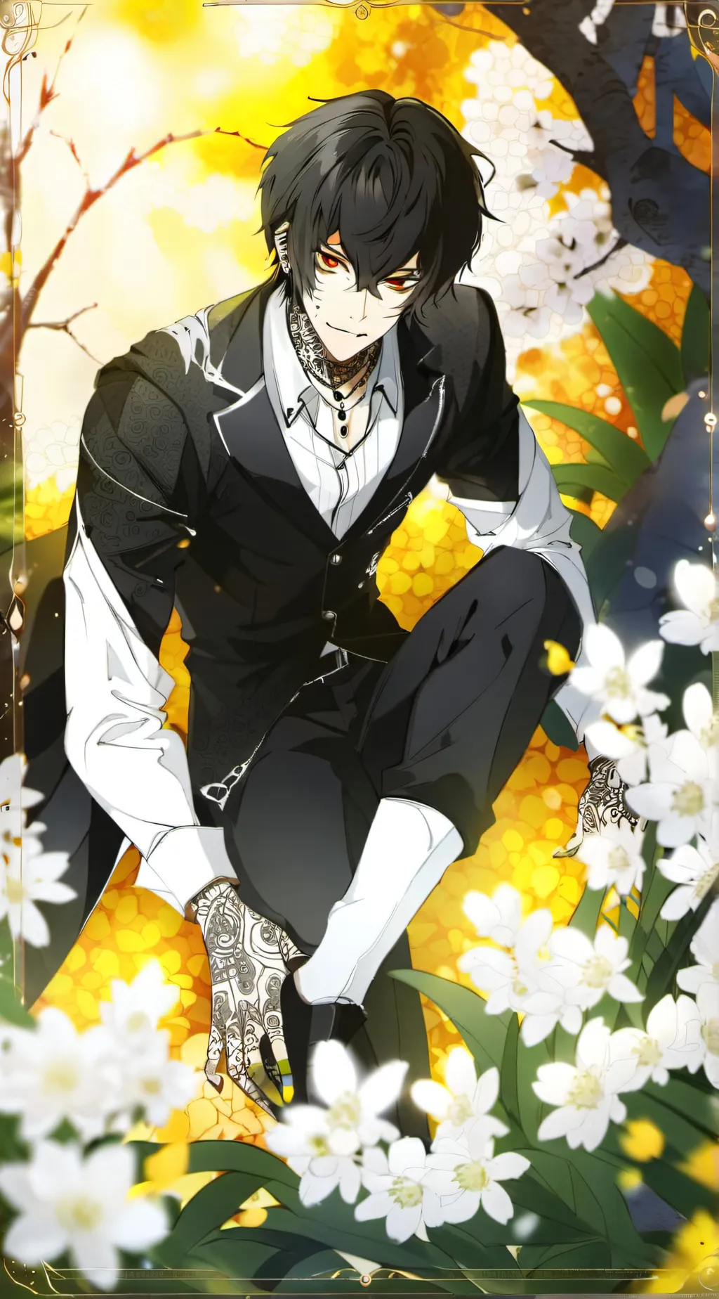 ai character: Bendy  background