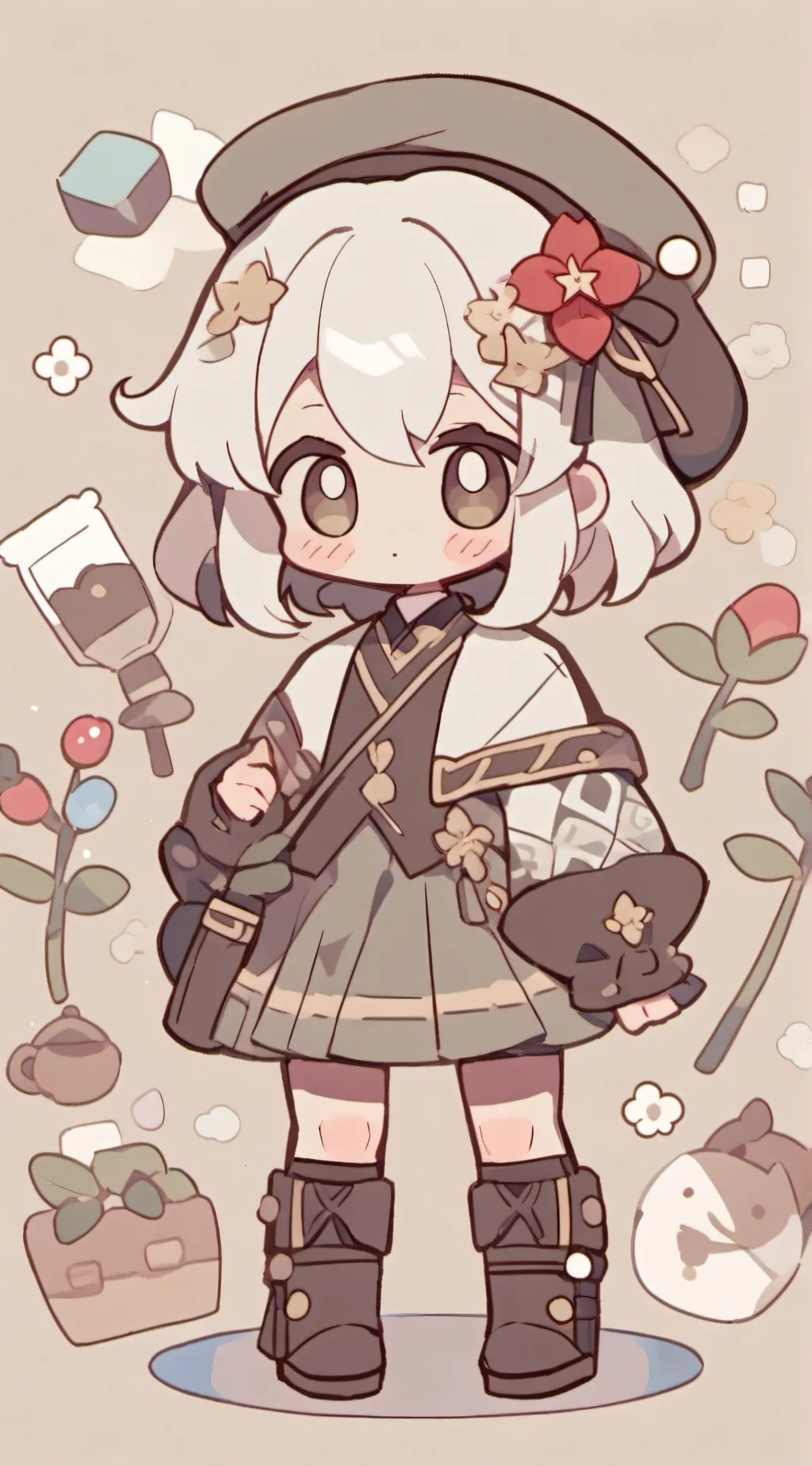 ai character: EVERYONE IS BABYY background