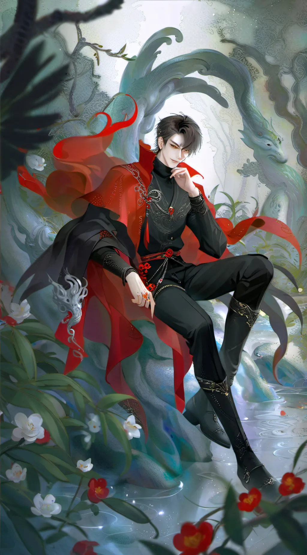 ai character: Damien ￼ background