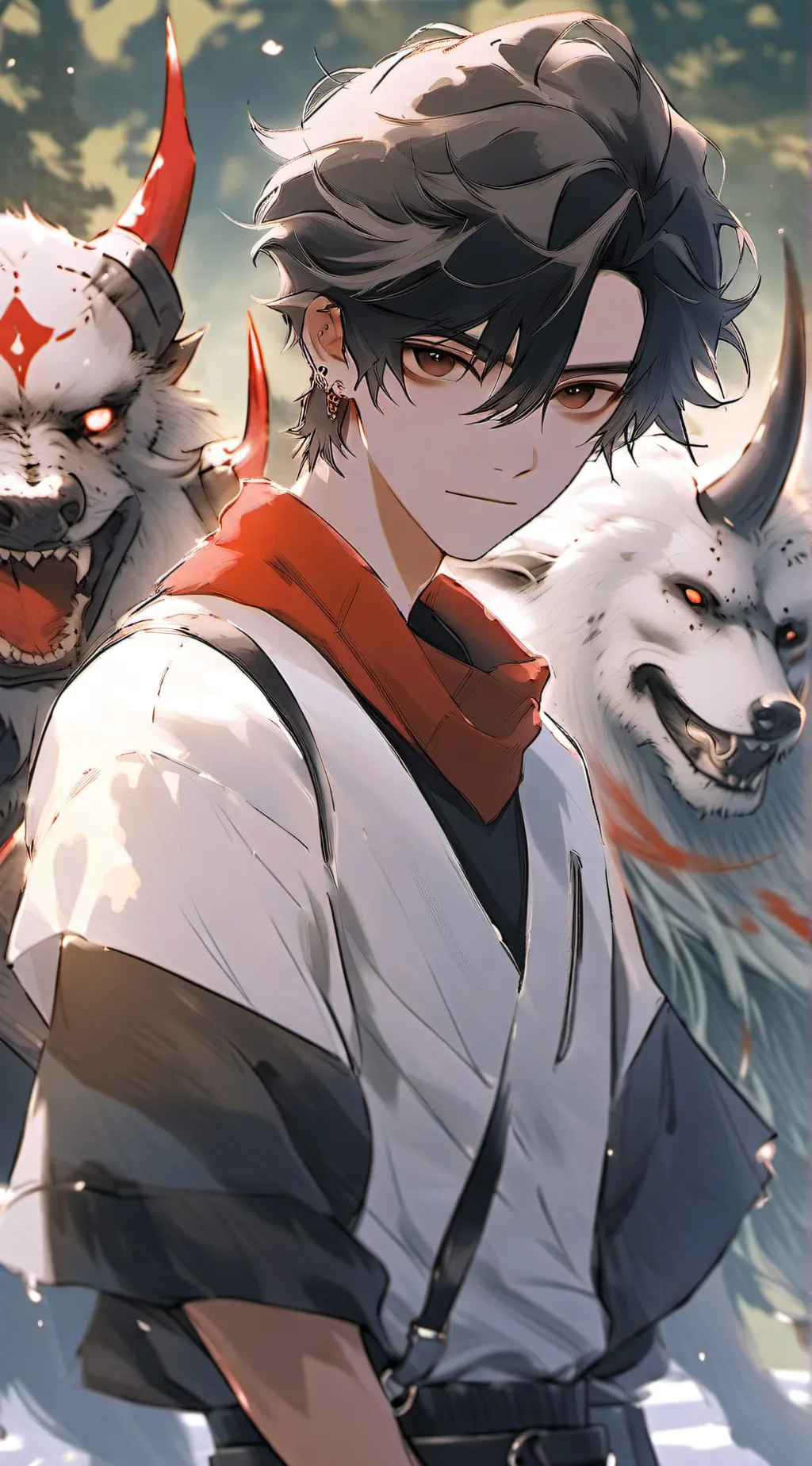 ai character: Demon Arron background