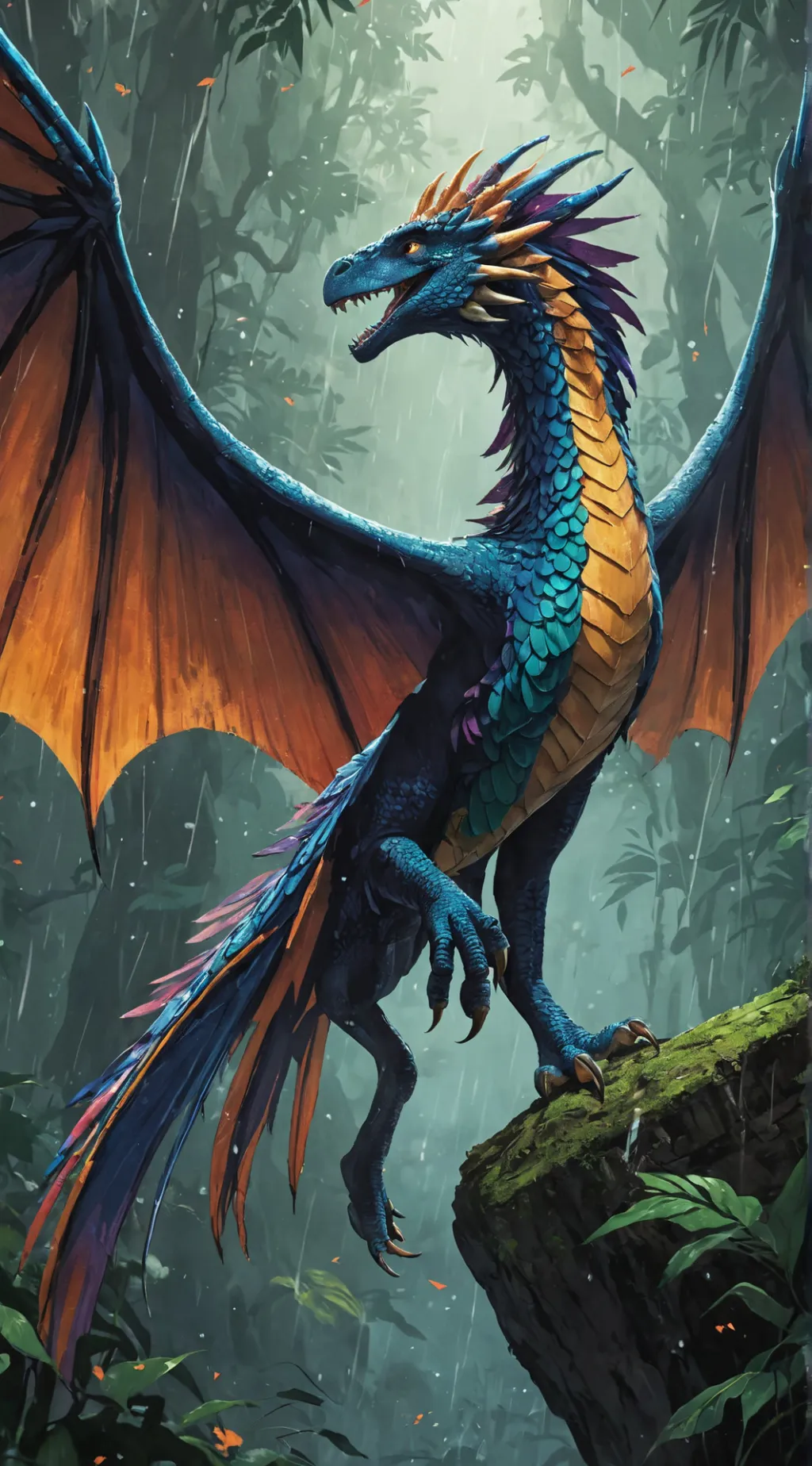 ai character: Wings of fire background