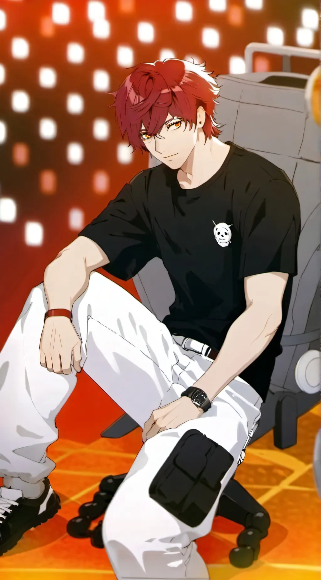 ai character: Lucky~• background