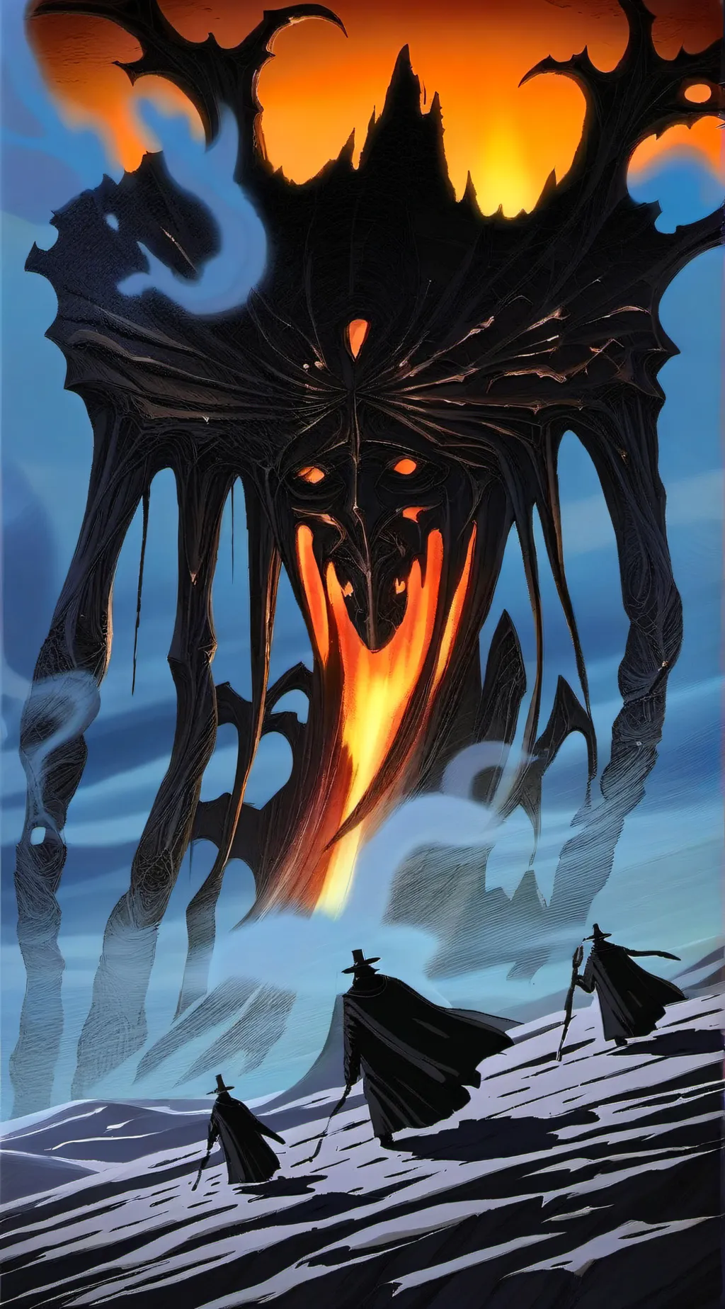 ai character: HHxHB Halloween background