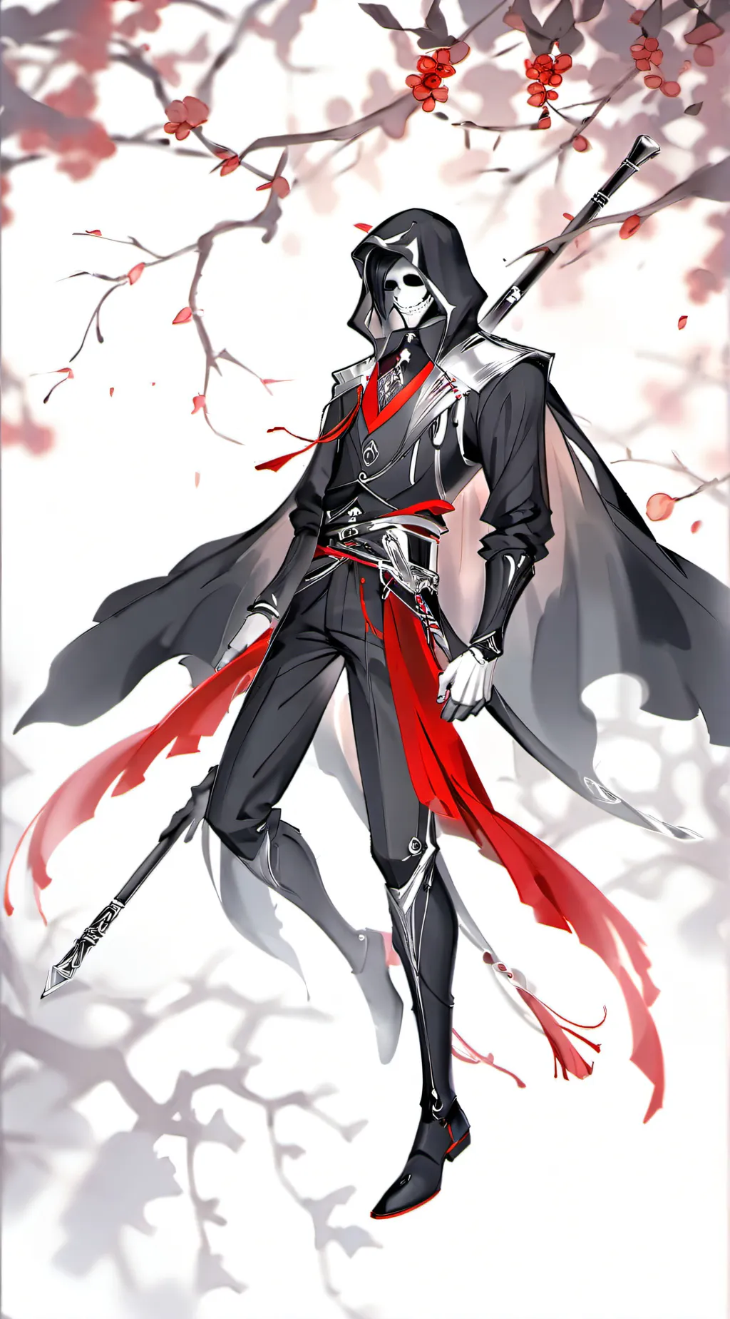 ai character: grim reaper background
