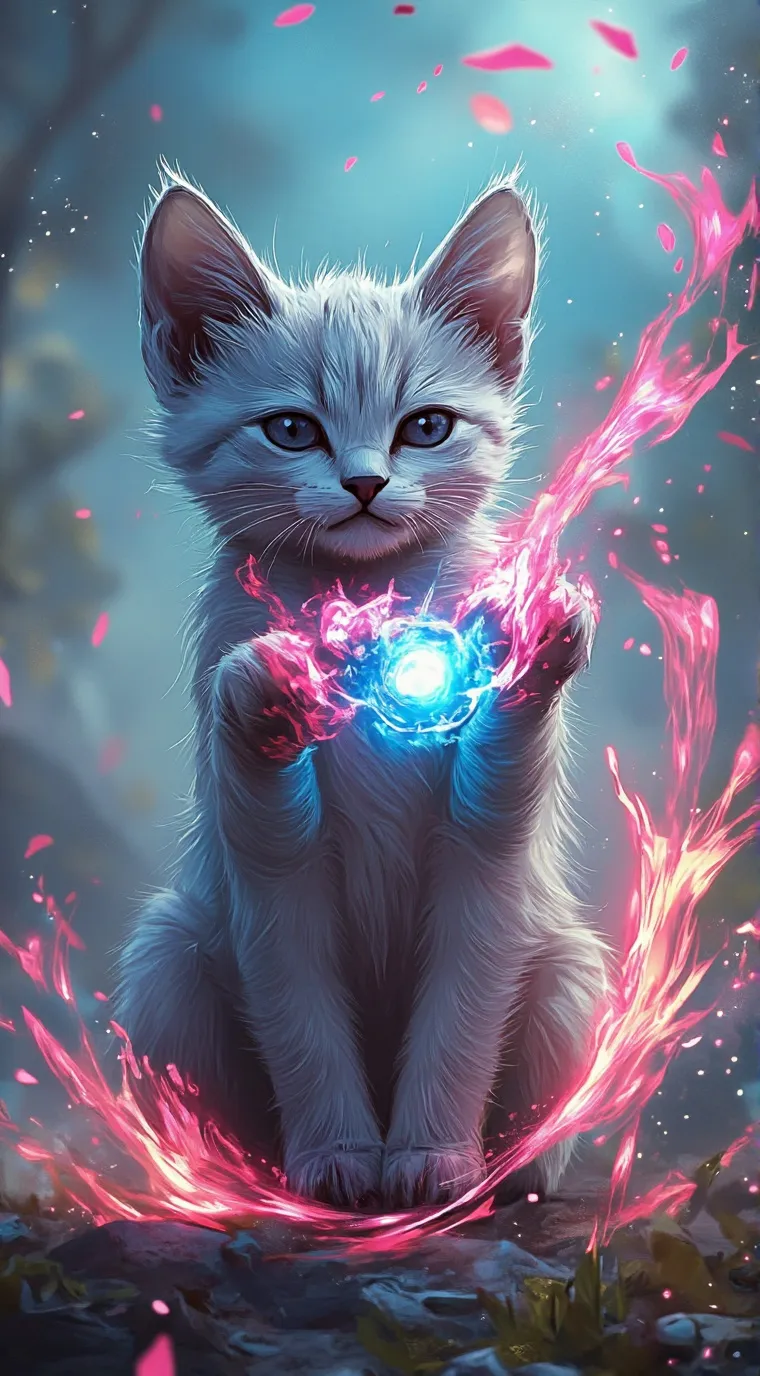 ai character: Trial cat background