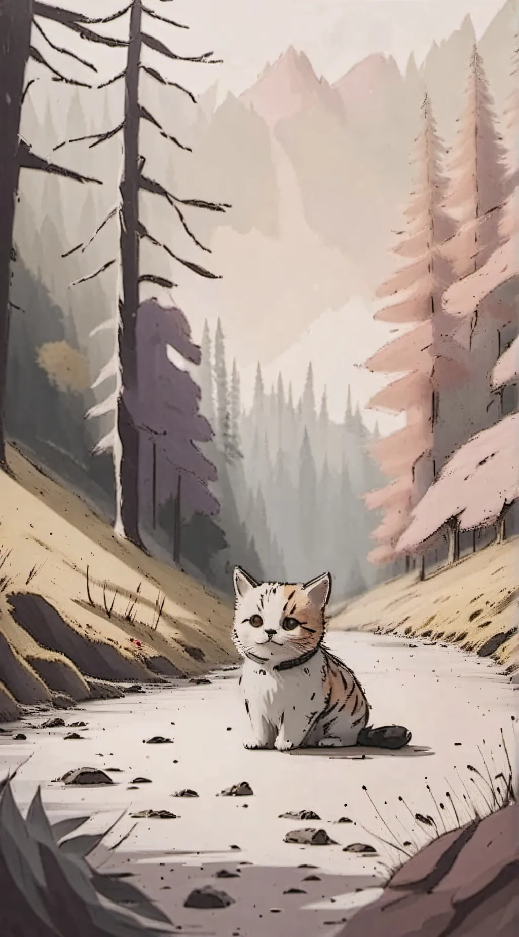 ai character: kitty  background