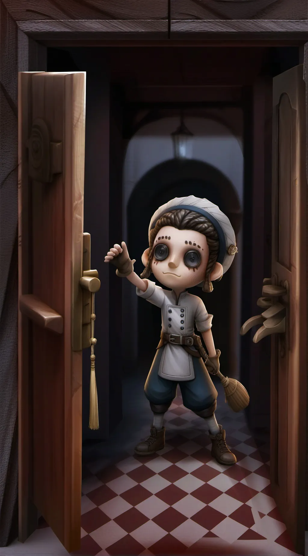 ai character: boo from mario  background