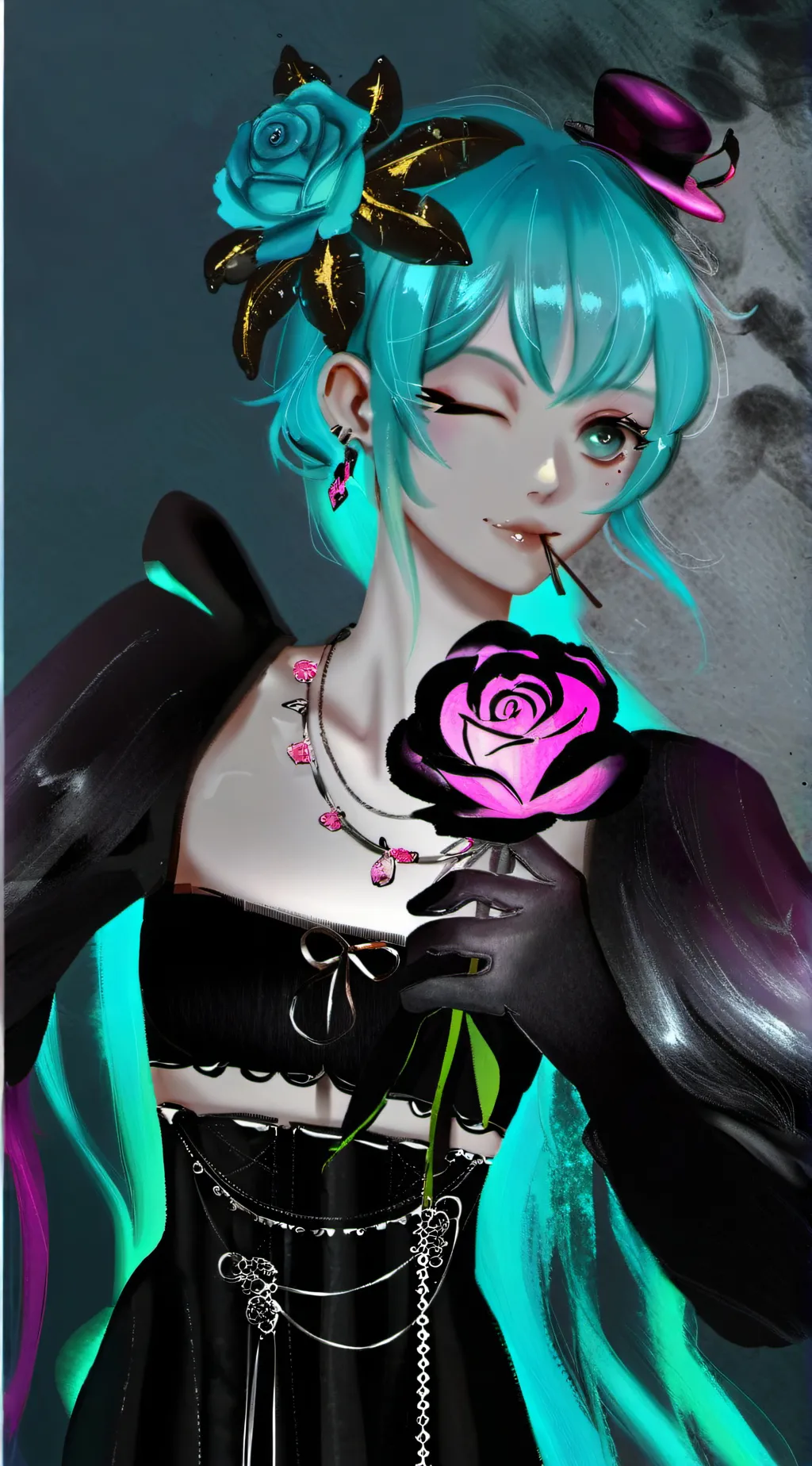 ai character: Luna Rose background