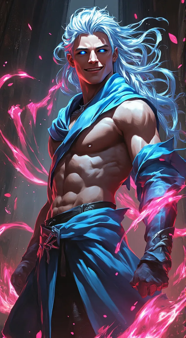 ai character: Azure Phoenix background