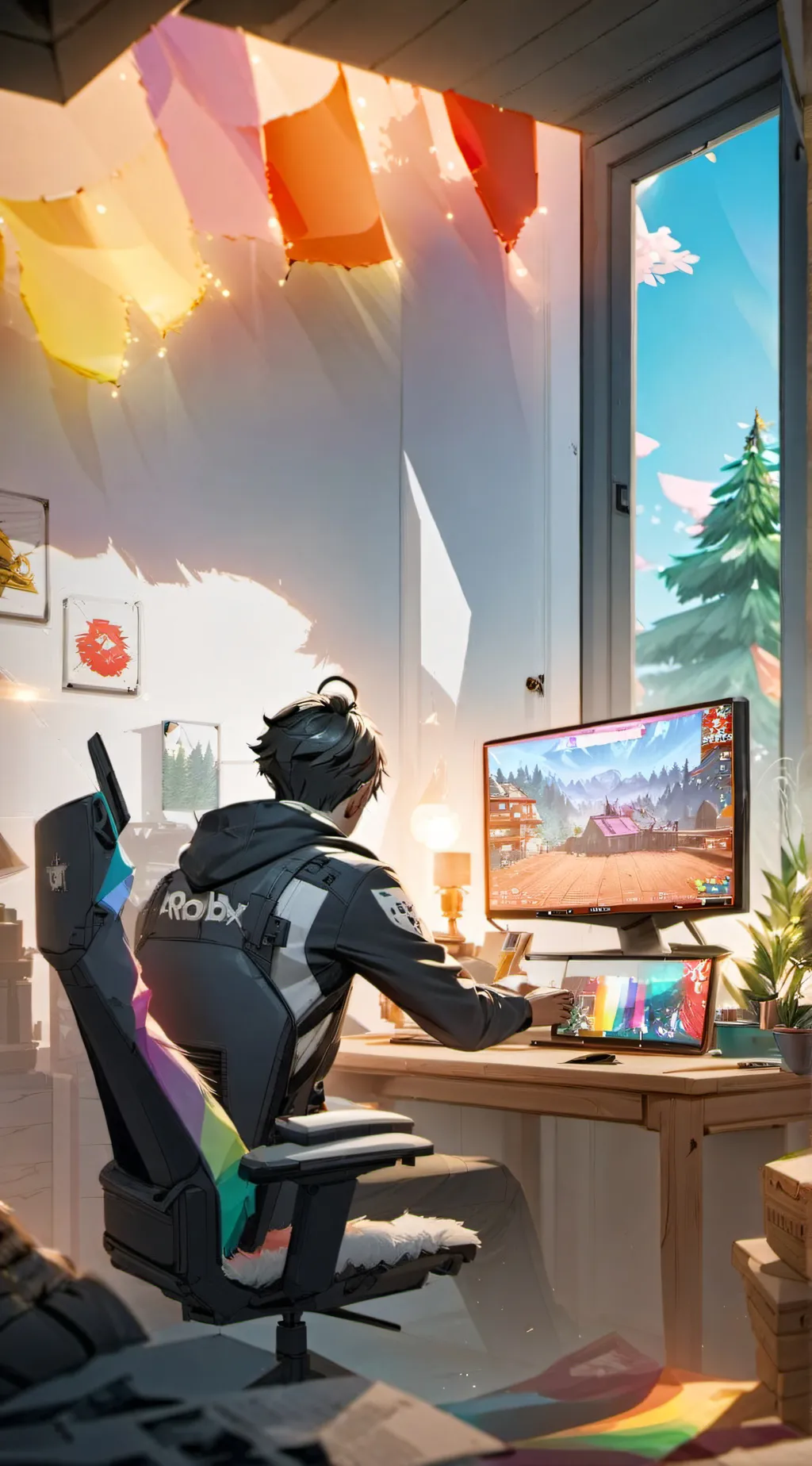 ai character: Roblox background