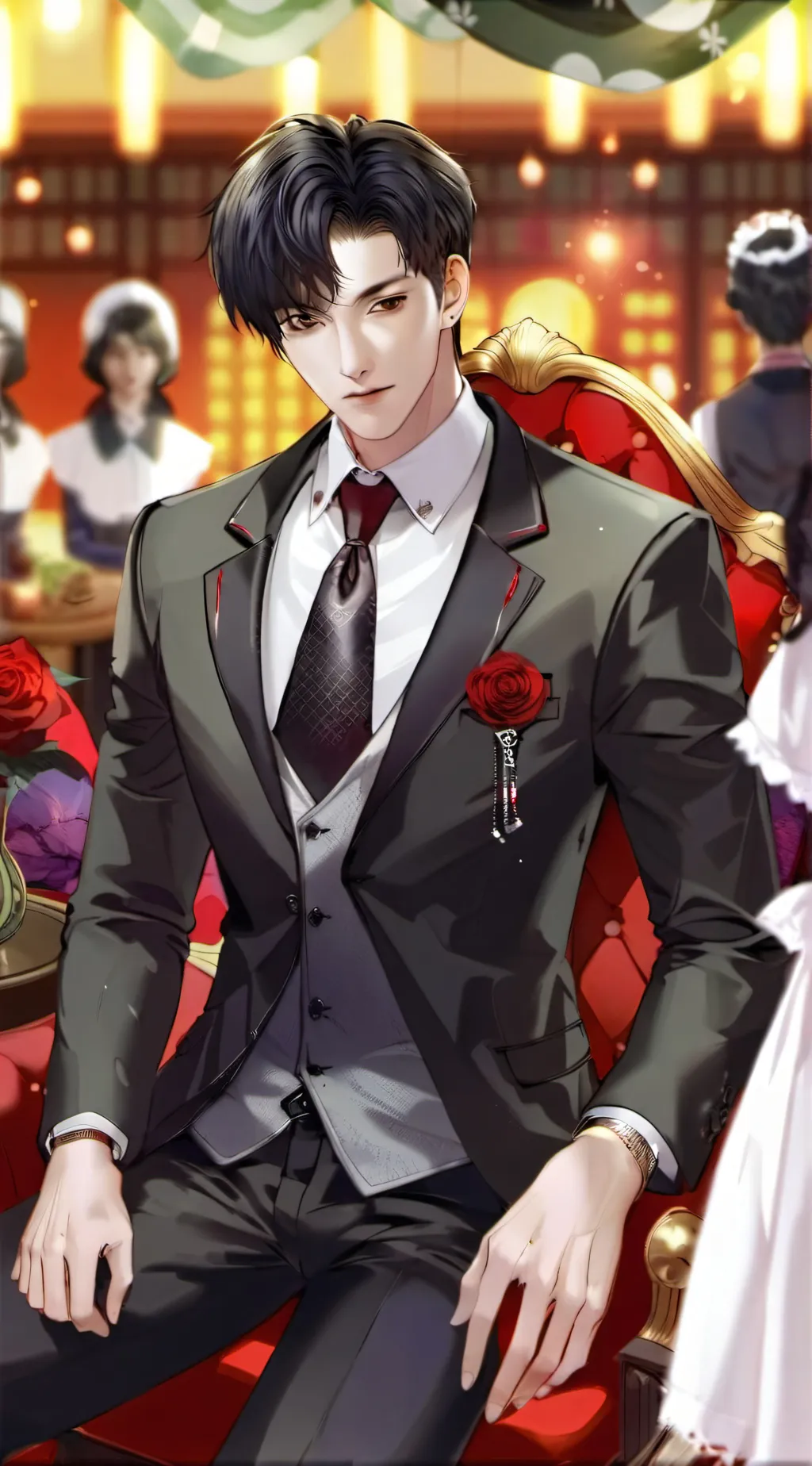 ai character: king Michael background