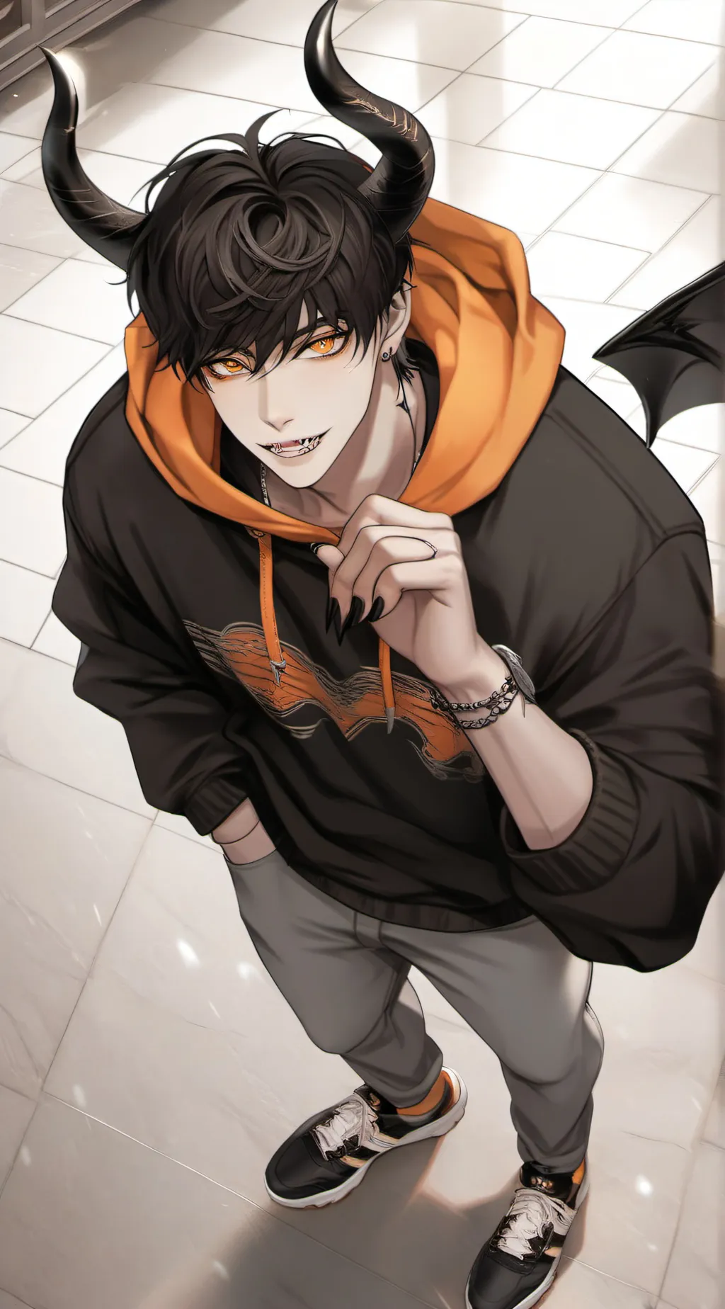 ai character: 🥧Ray🎃 background