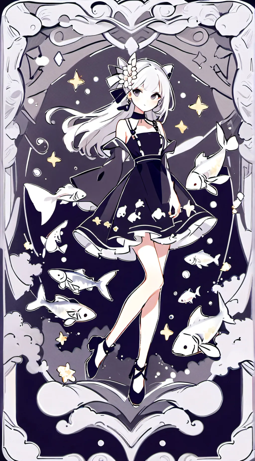 ai character: ☆Hoshiko☆ background