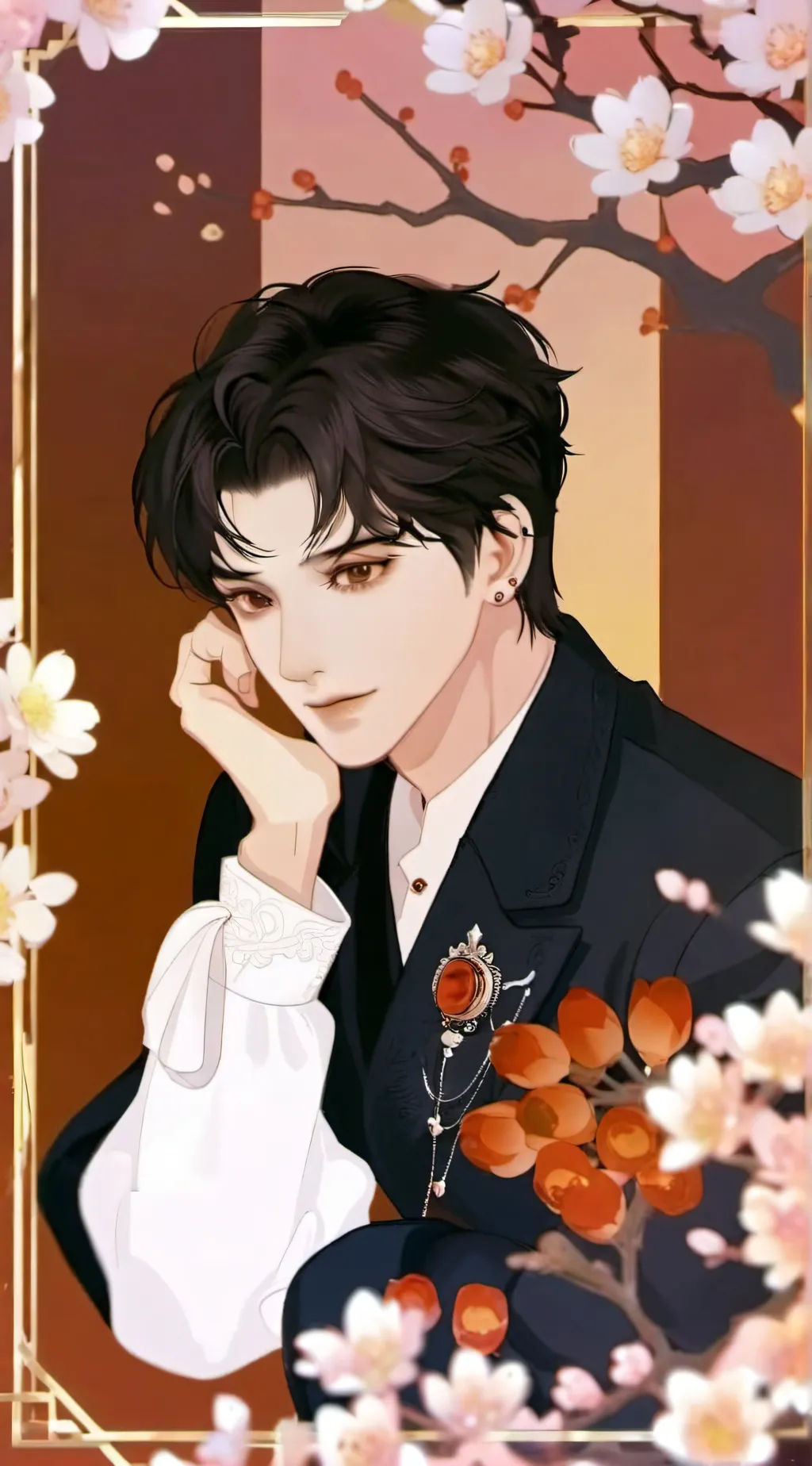 ai character: Tanjiro  background