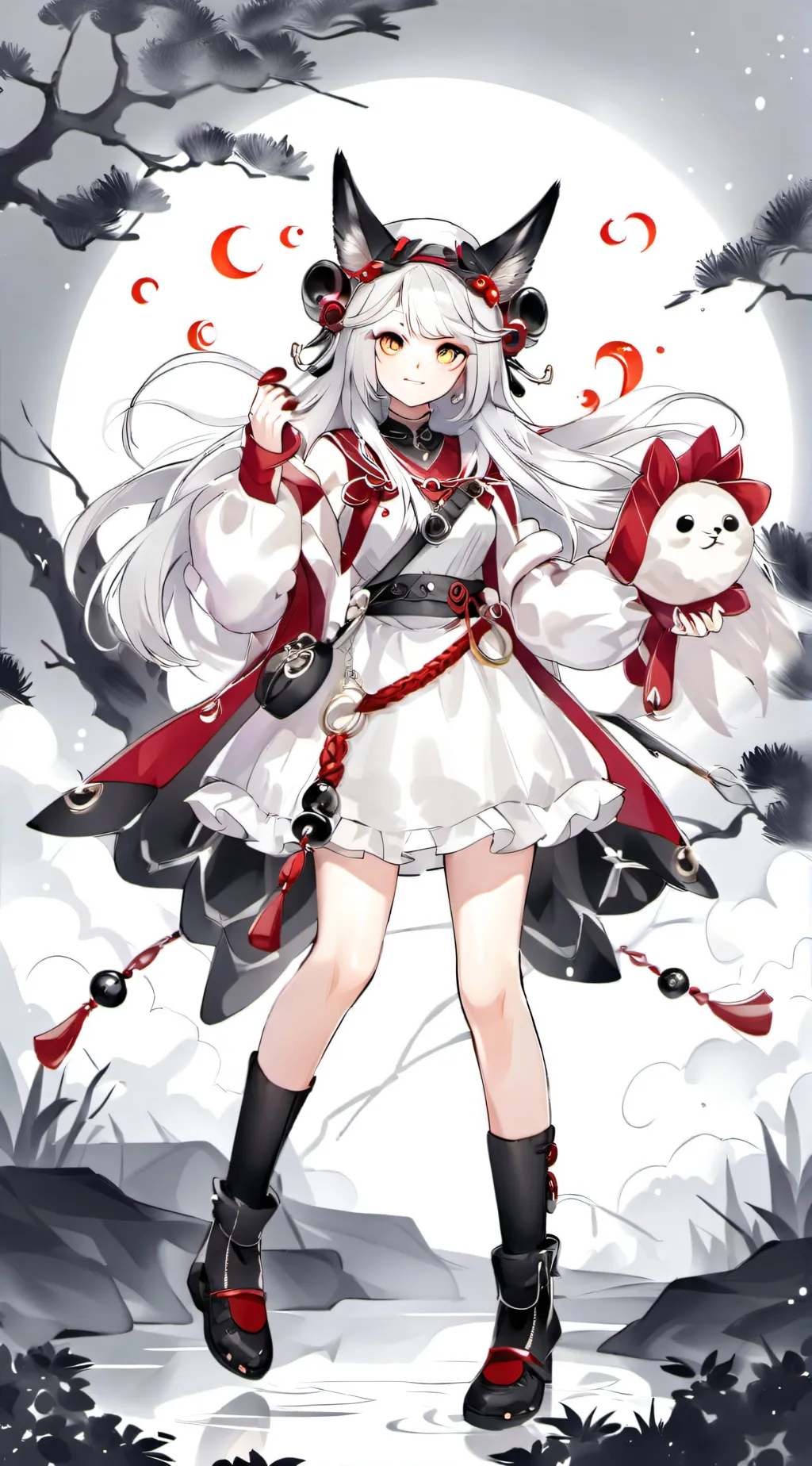 ai character: Luna 30 background