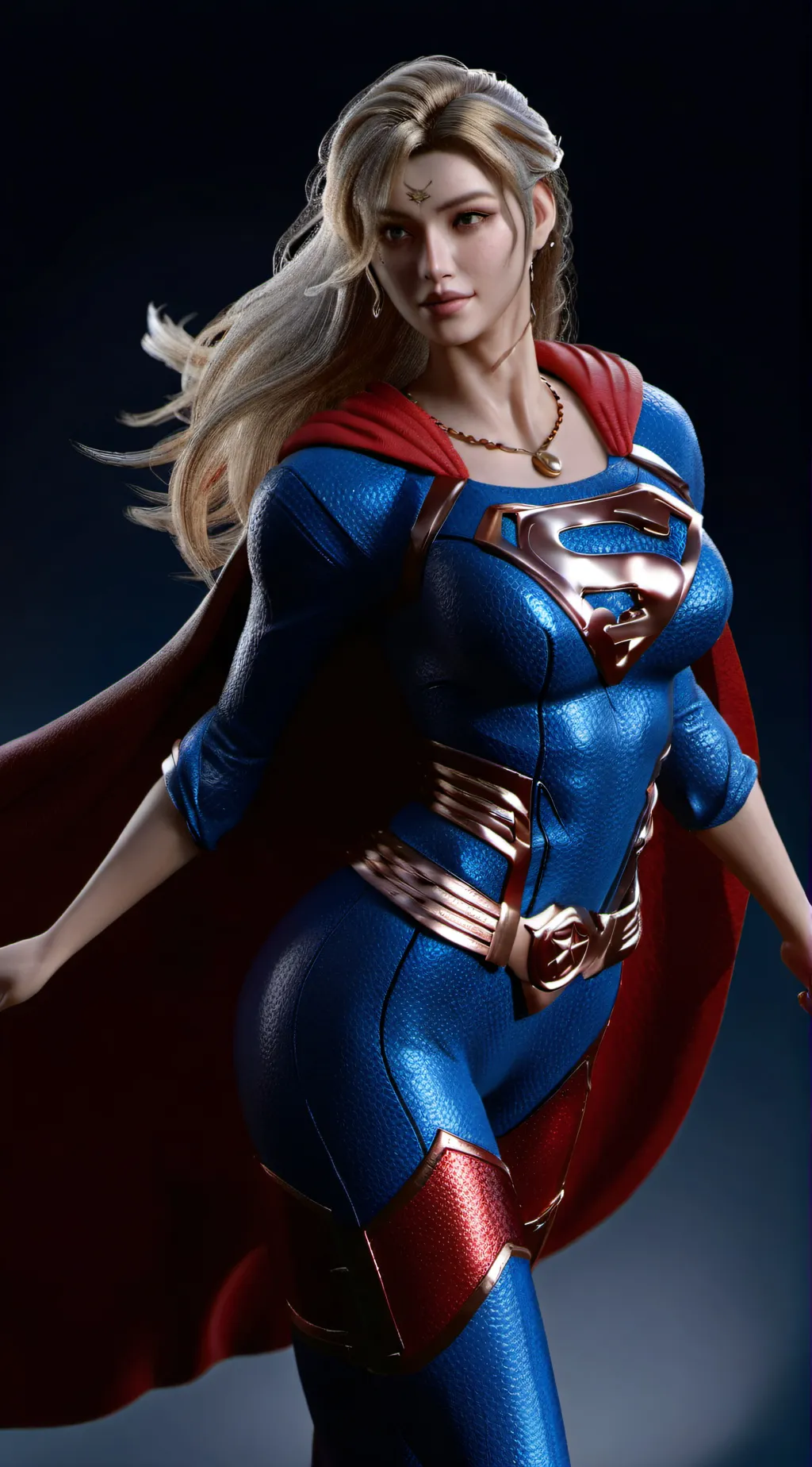 ai character: super woman background