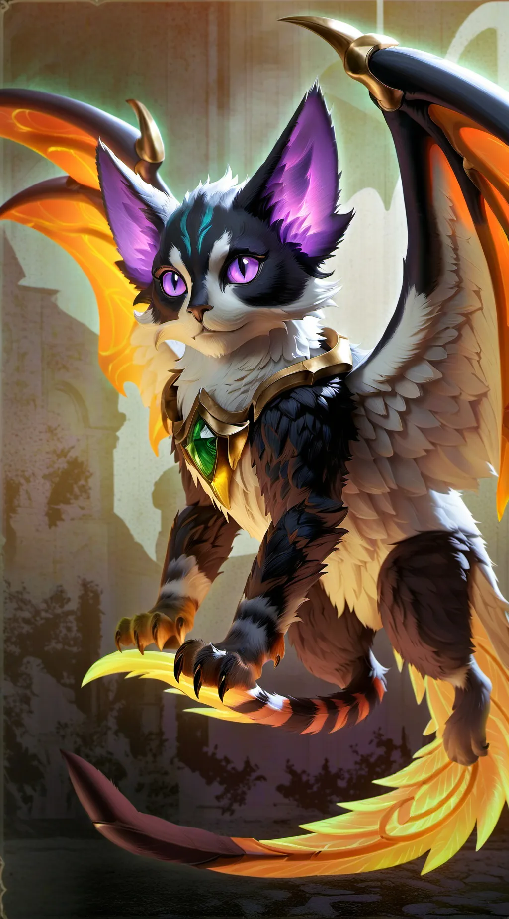 ai character: firegem background