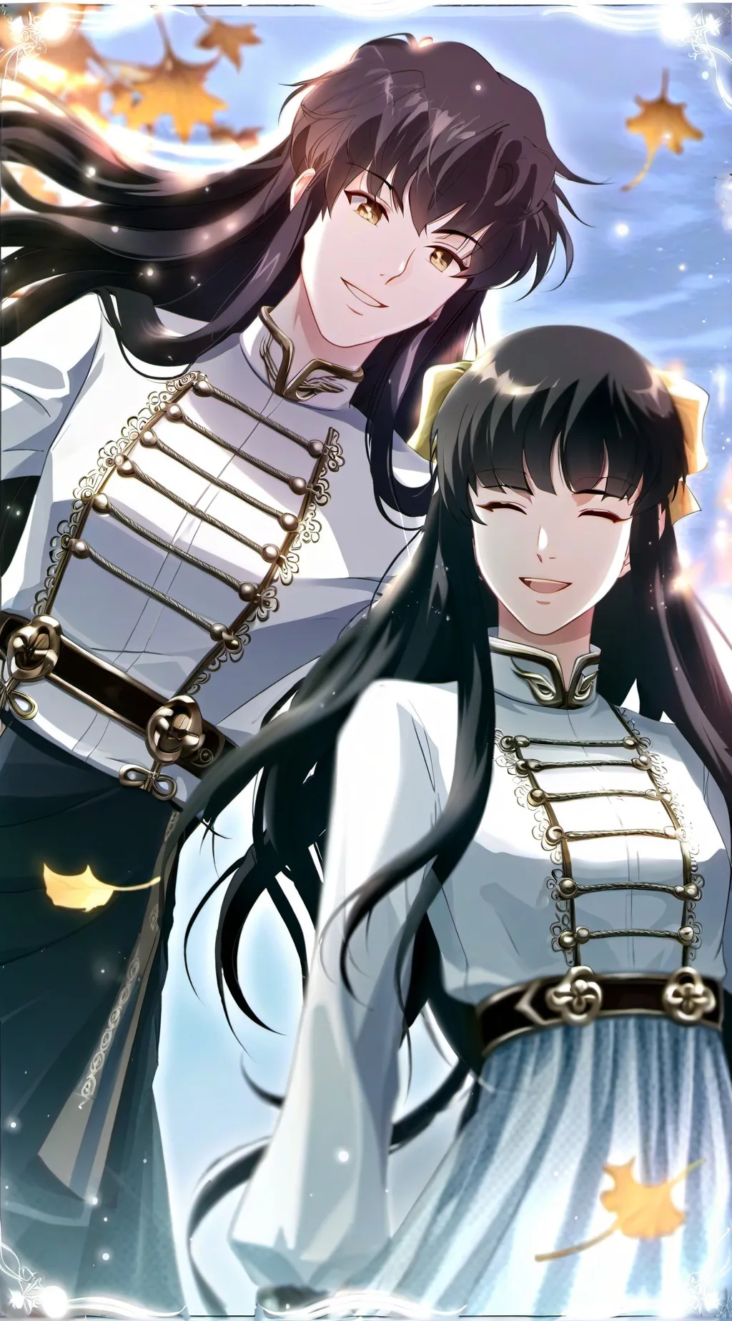 ai character: Mui and yui background