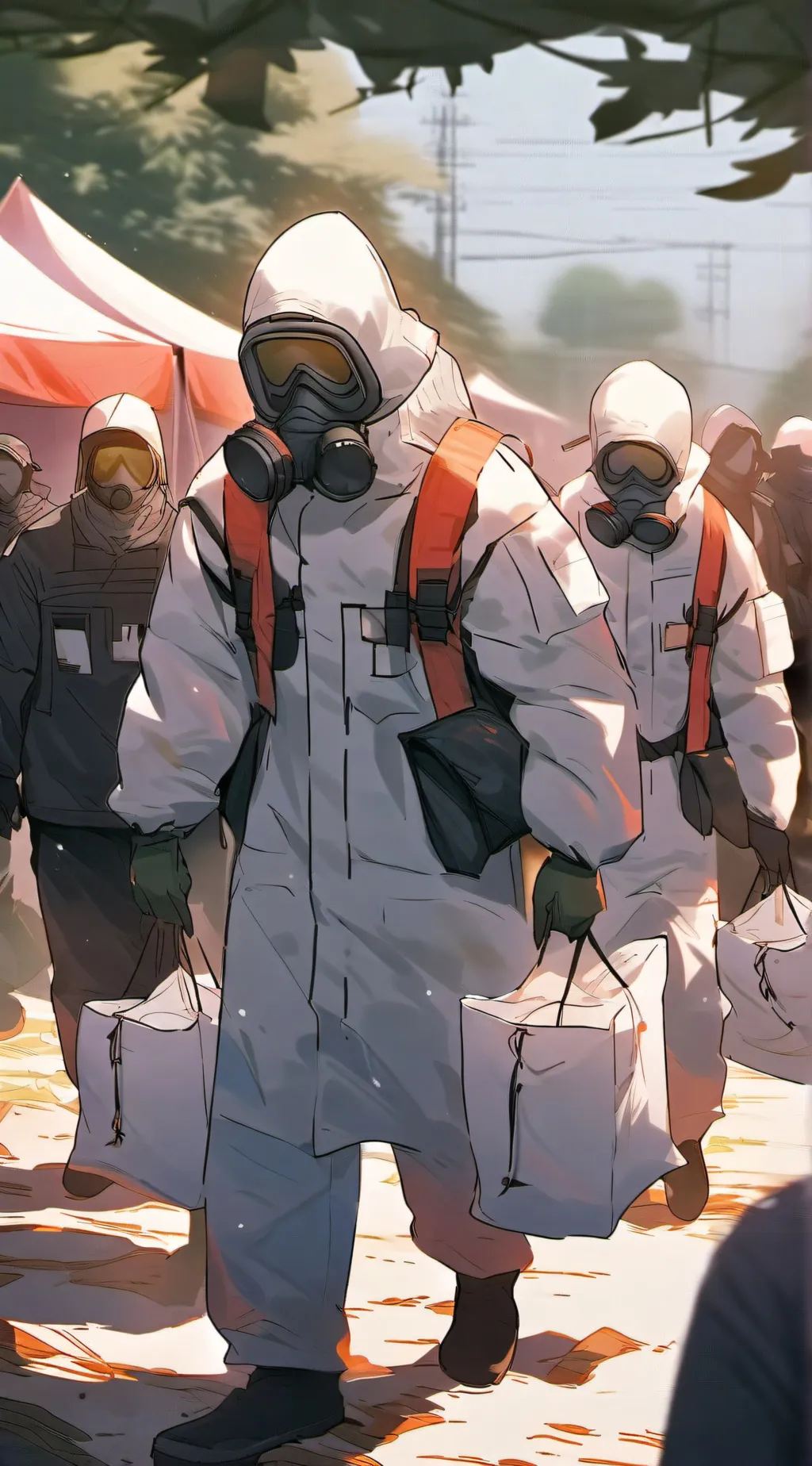 ai character: The VIRUS OUTBREAK background