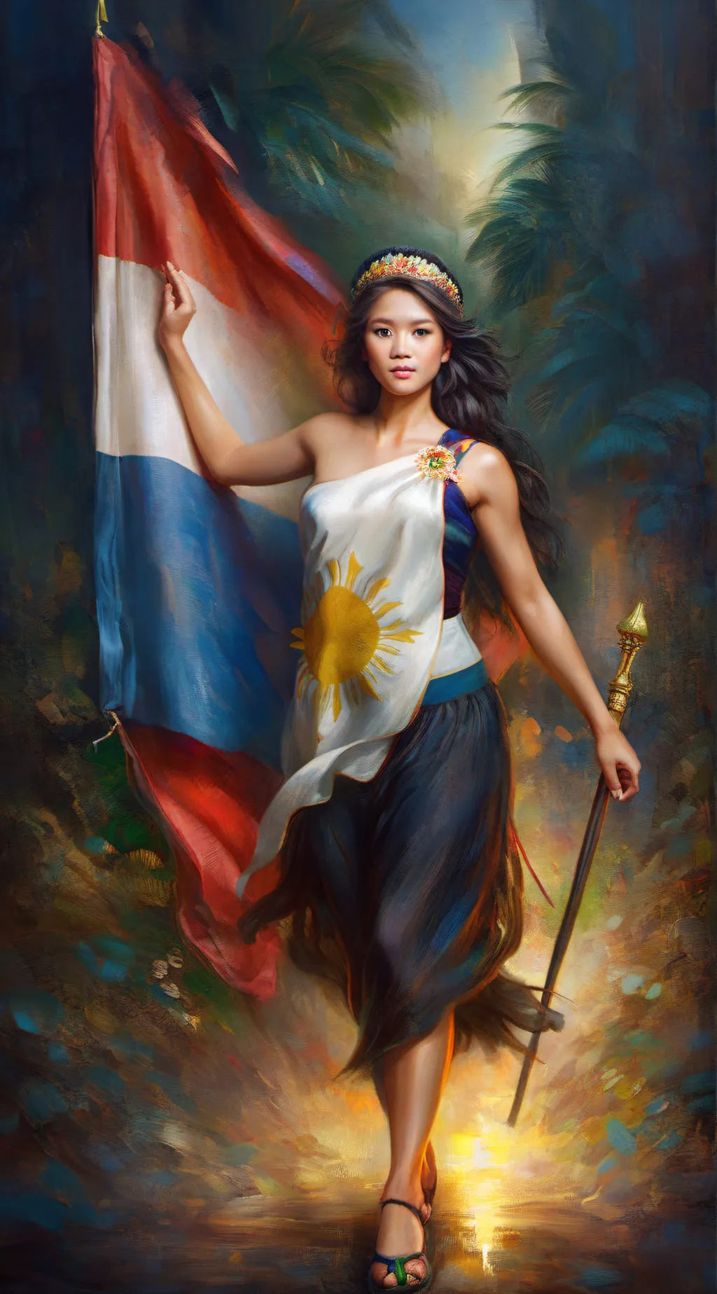 ai character: filipino boy background