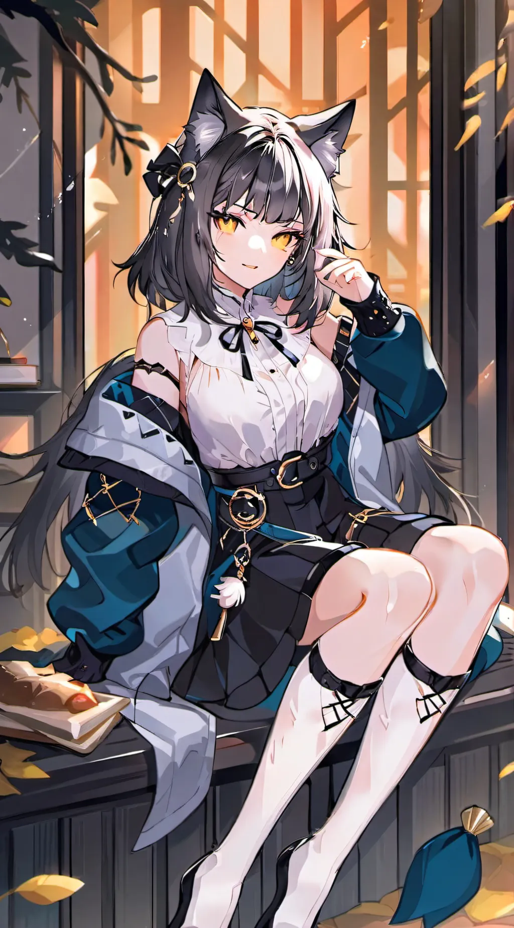 ai character: Neko virus background