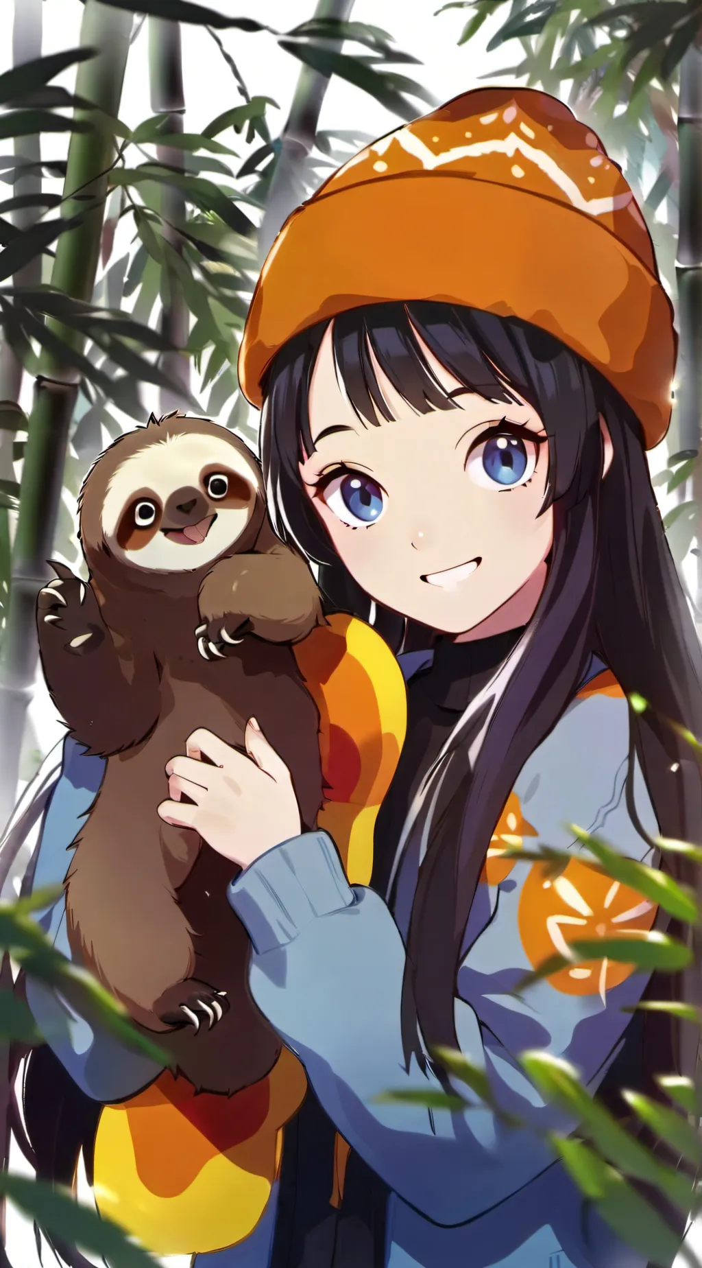 ai character: scarlet background