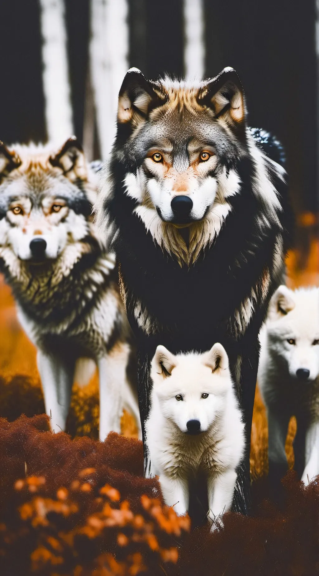 ai character: pack of 🐺 background