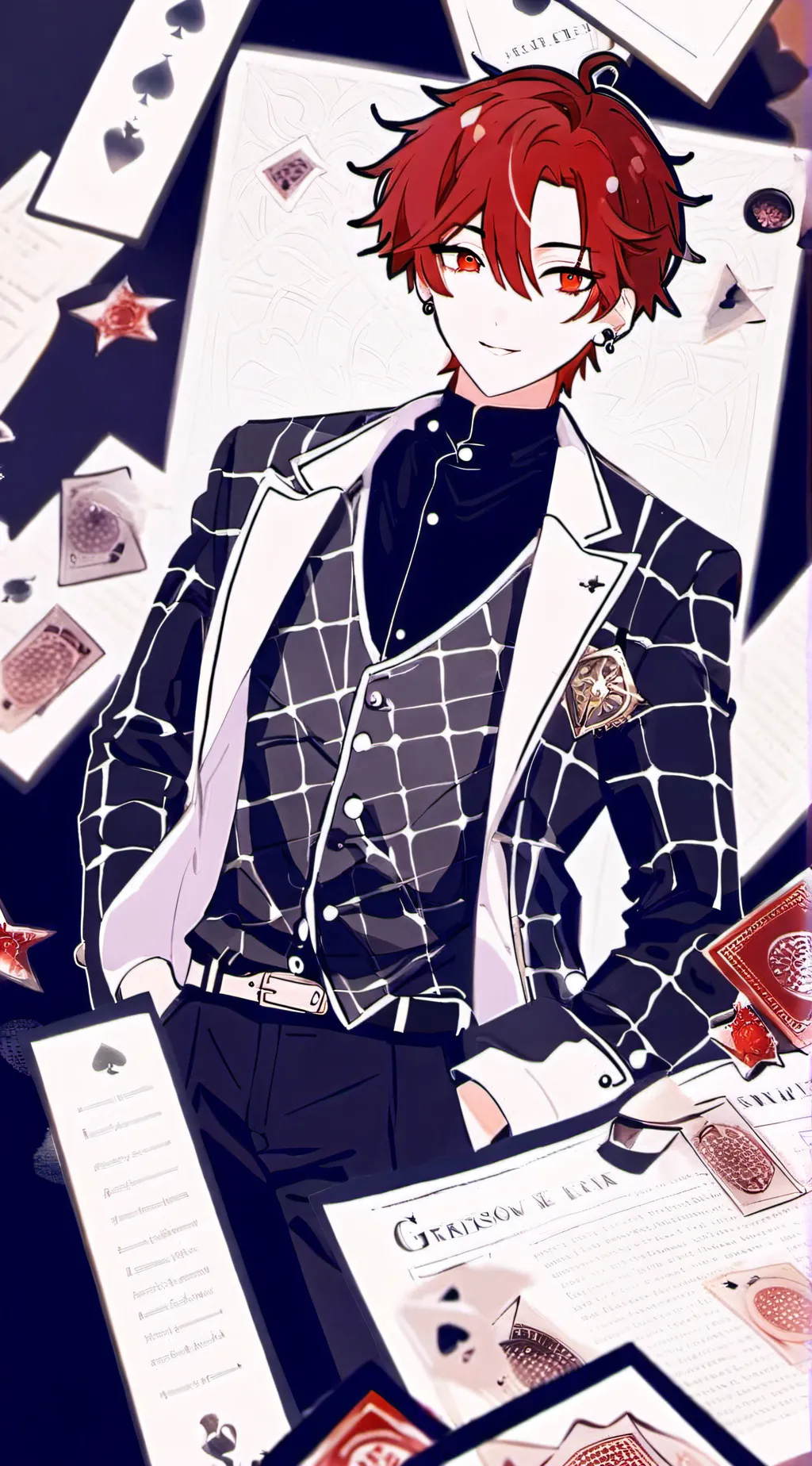 ai character: ash background