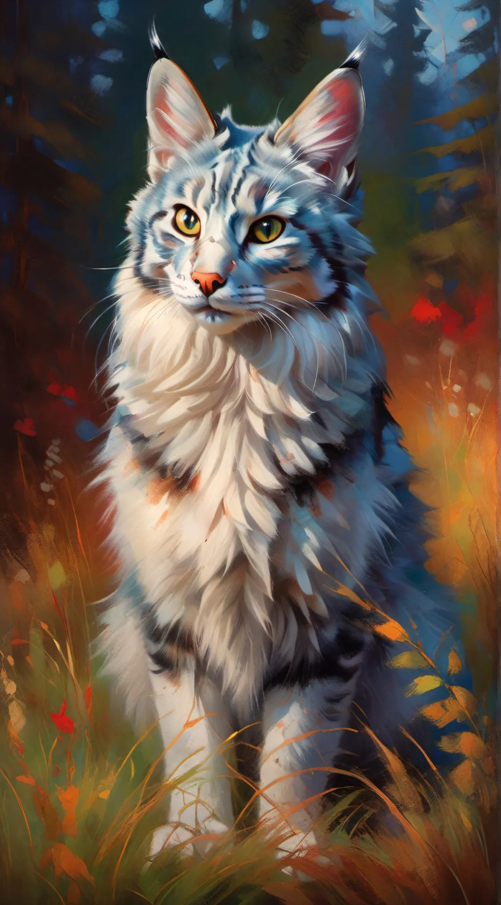 ai character: ~ MintFrost ~ background