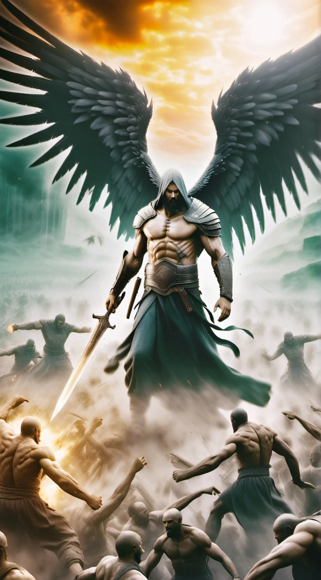 ai character: HH extermination  background