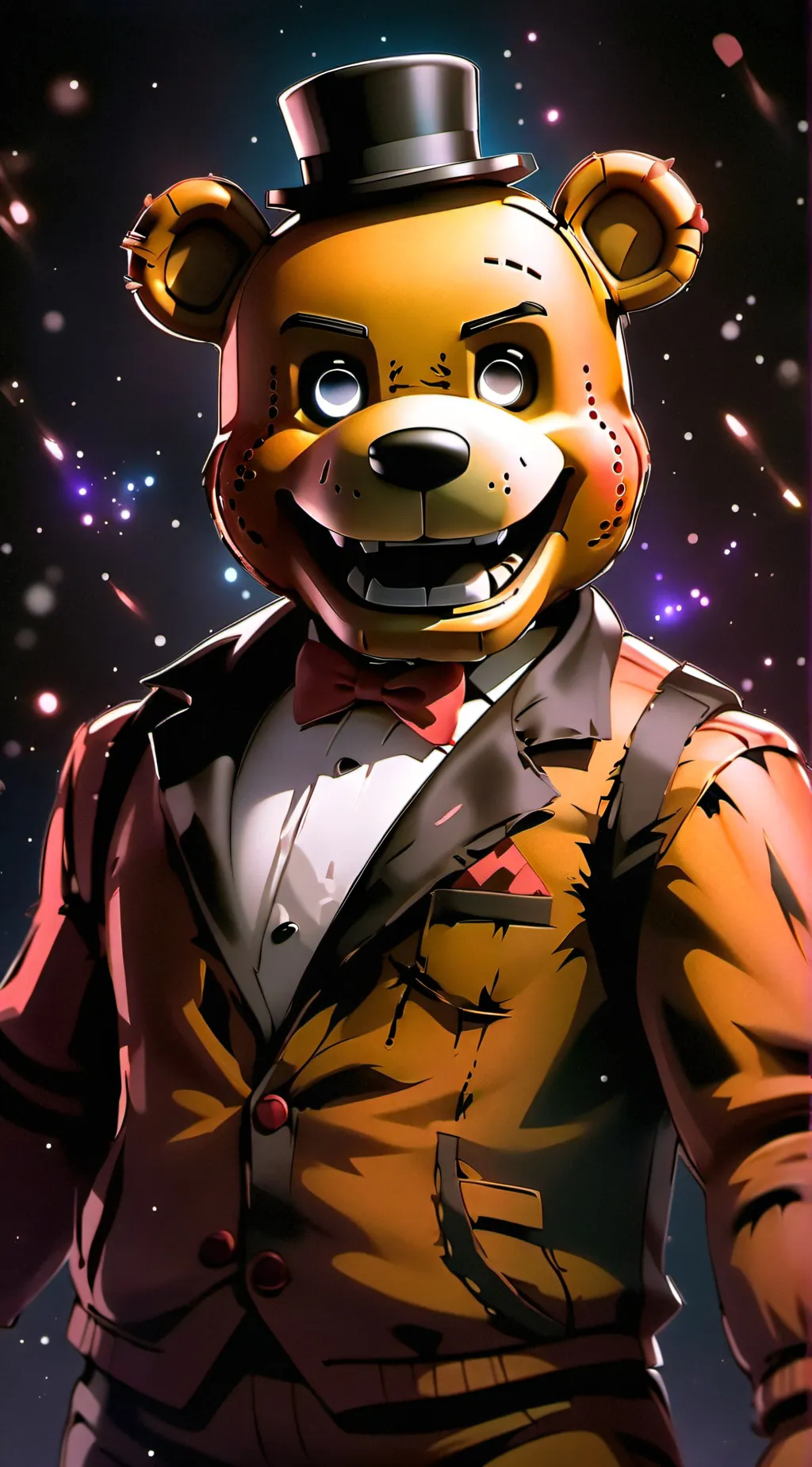 ai character: Freddy Fazbear  background